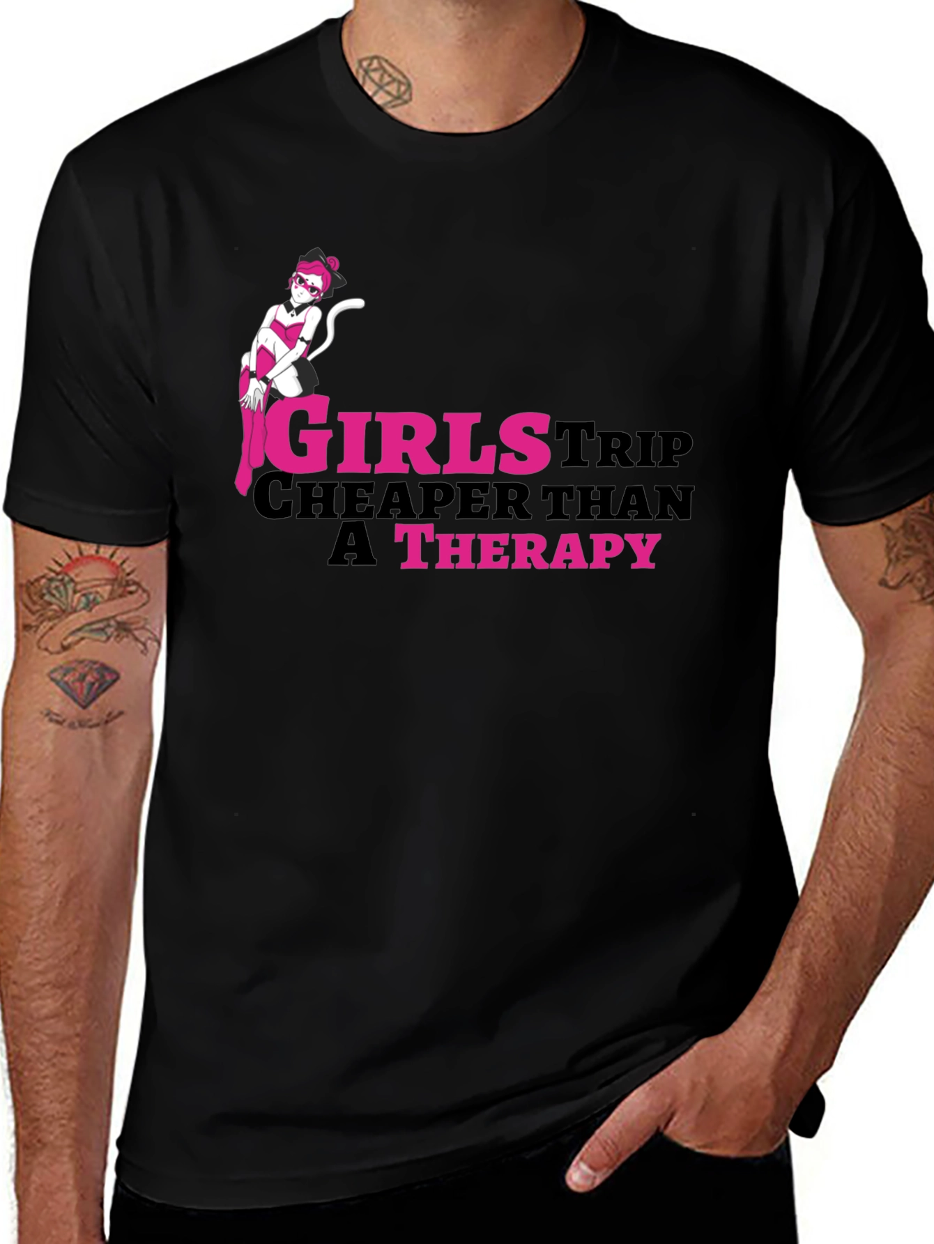 Girls Trip Therapy Funny T-Shirt