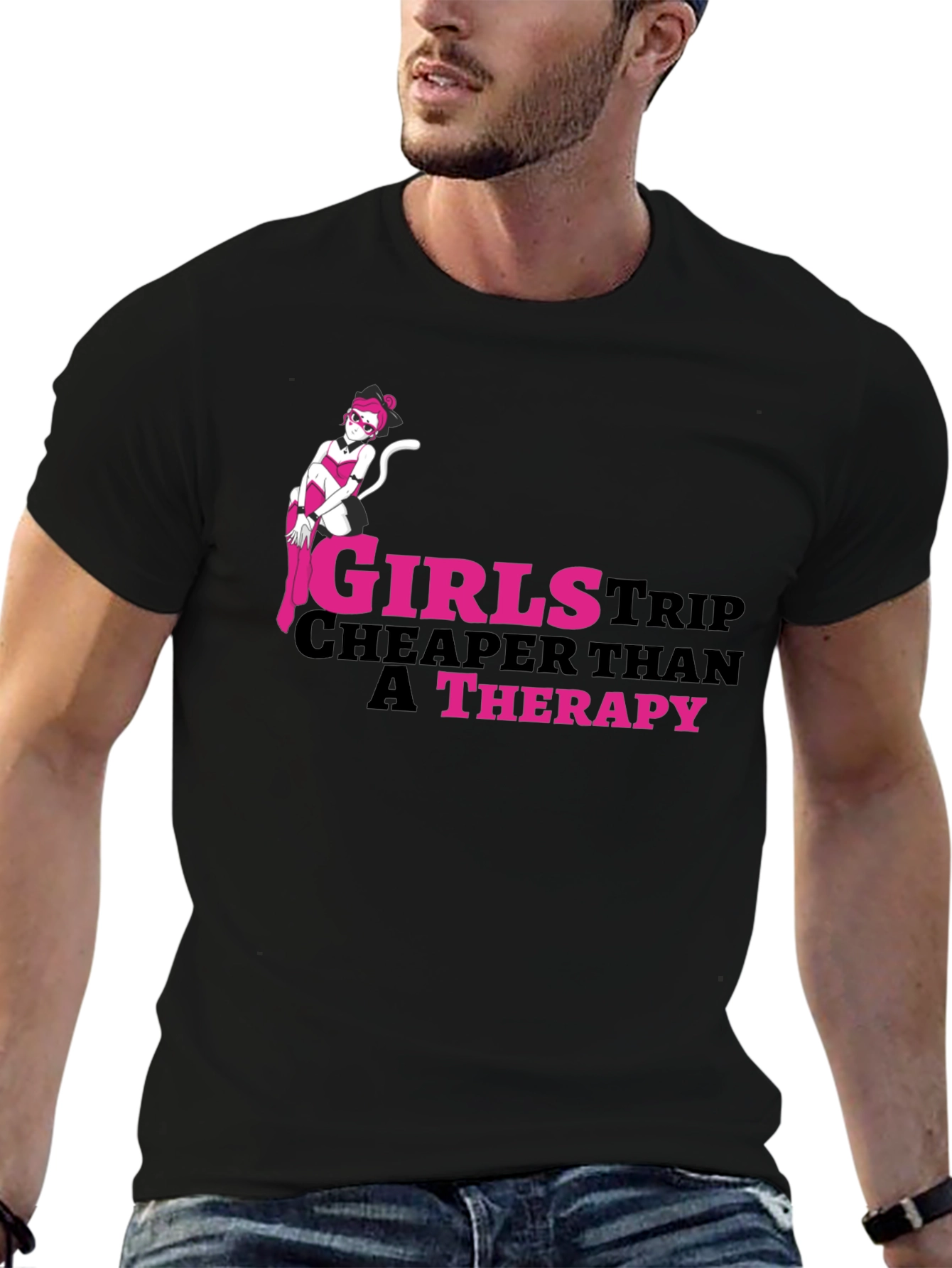 Girls Trip Therapy Funny T-Shirt