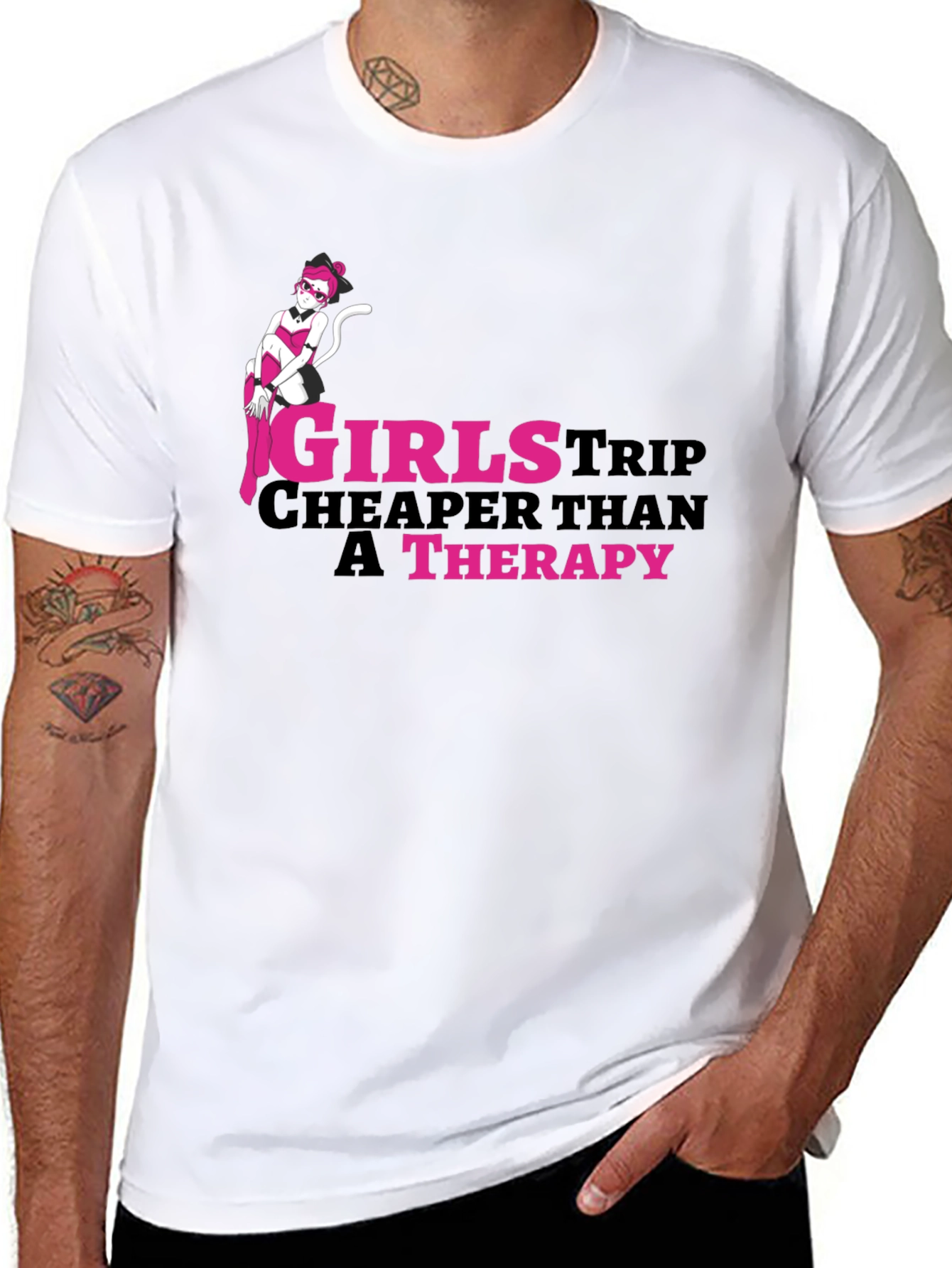 Girls Trip Therapy Funny T-Shirt
