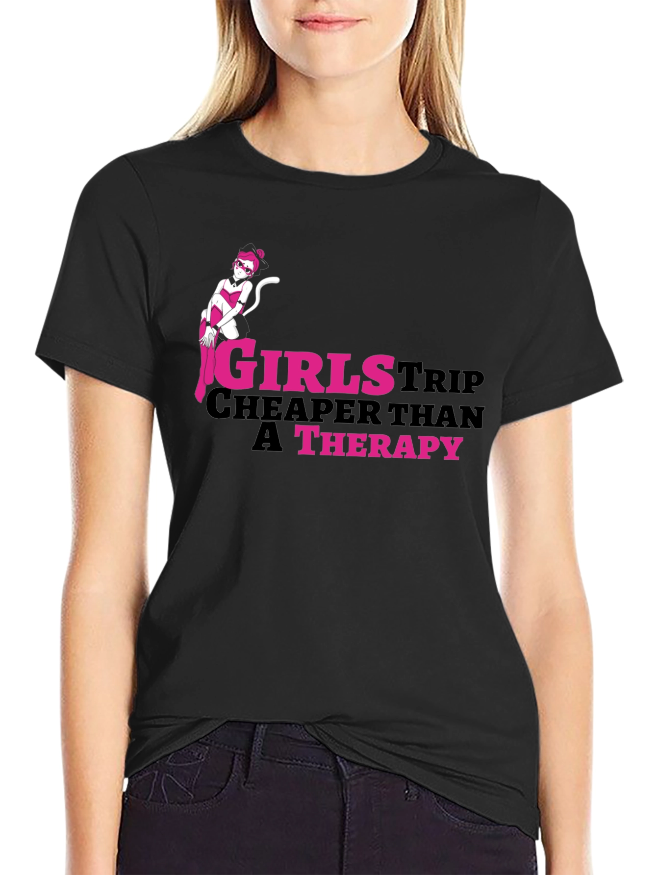 Girls Trip Therapy Funny T-Shirt