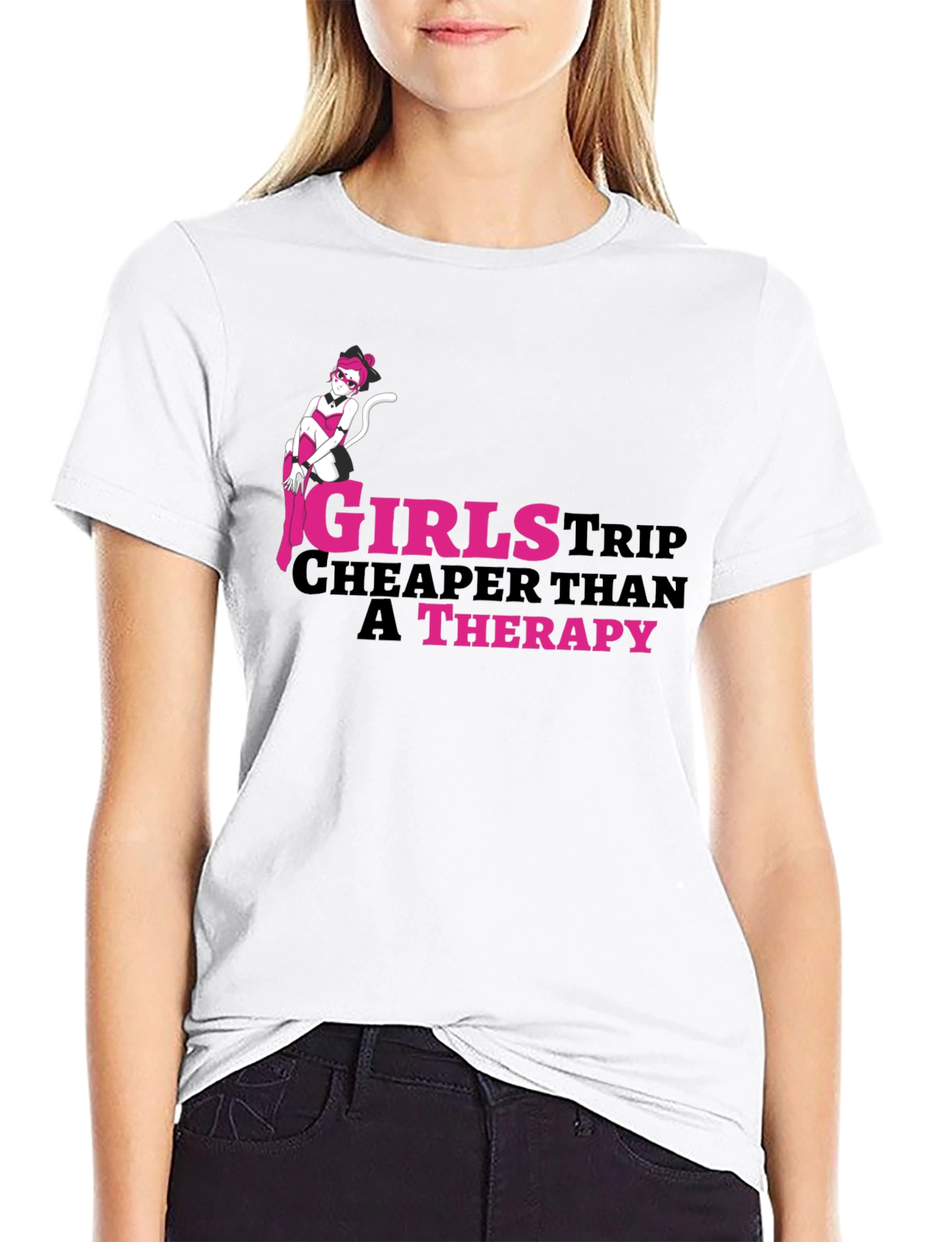 Girls Trip Therapy Funny T-Shirt