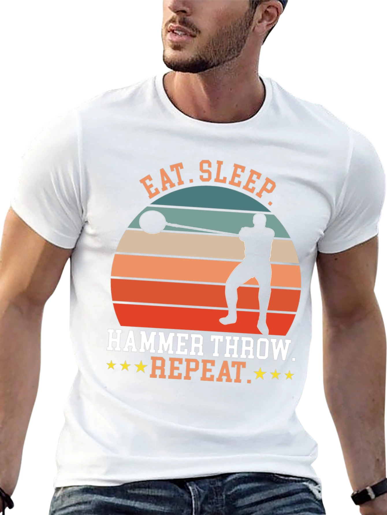 Eat Sleep Hammer Throw Repeat T-Shirt
