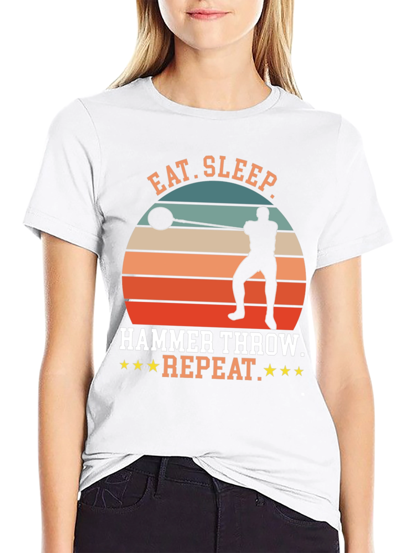 Eat Sleep Hammer Throw Repeat T-Shirt