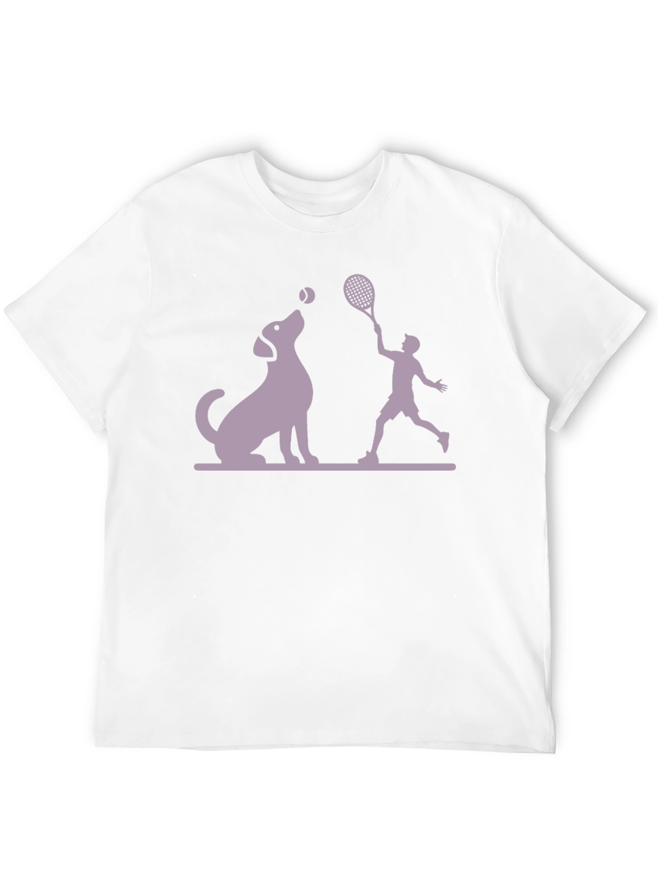 Dog & Tennis Player Graphic Tee