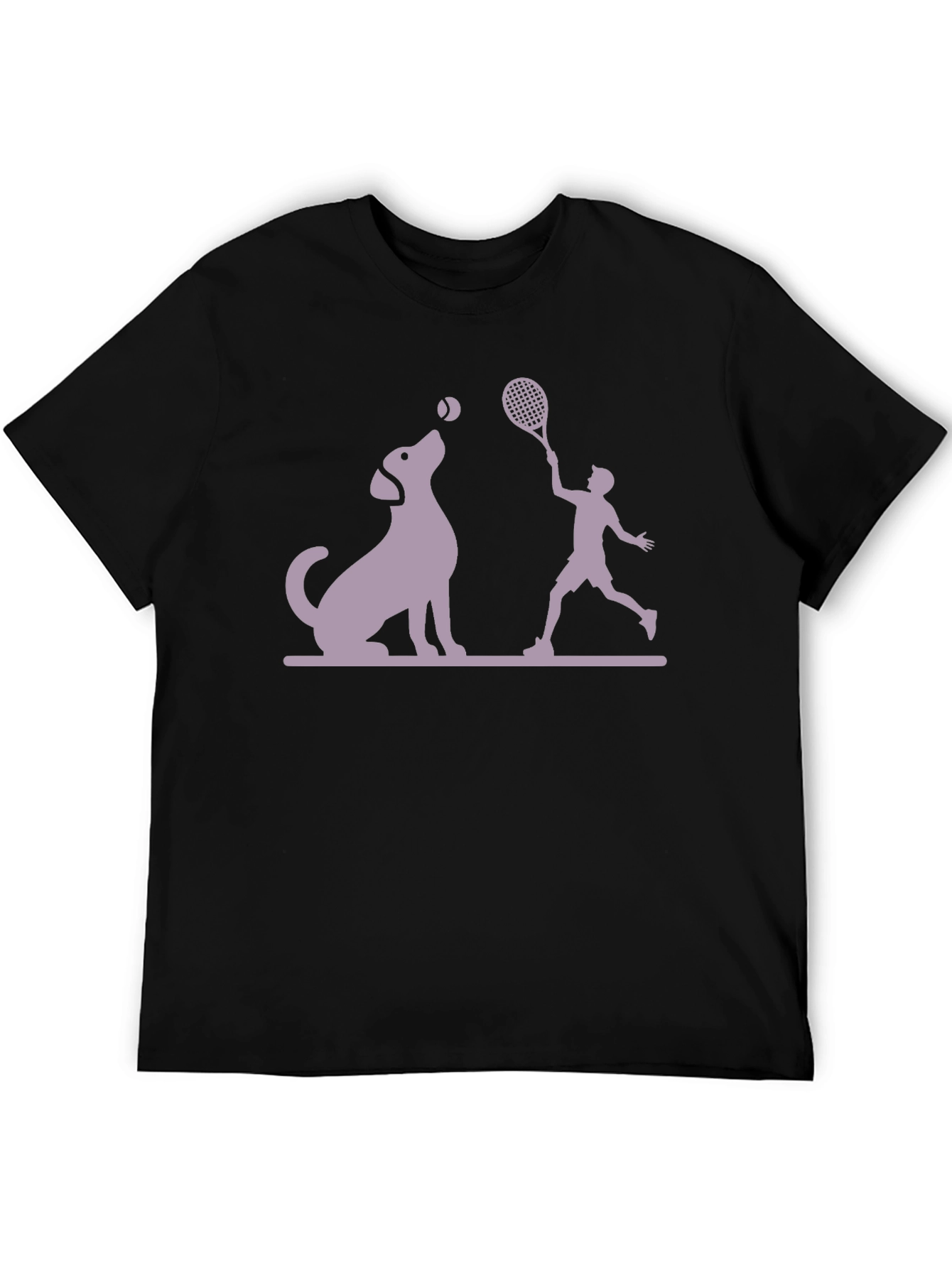 Dog & Tennis Player Graphic Tee