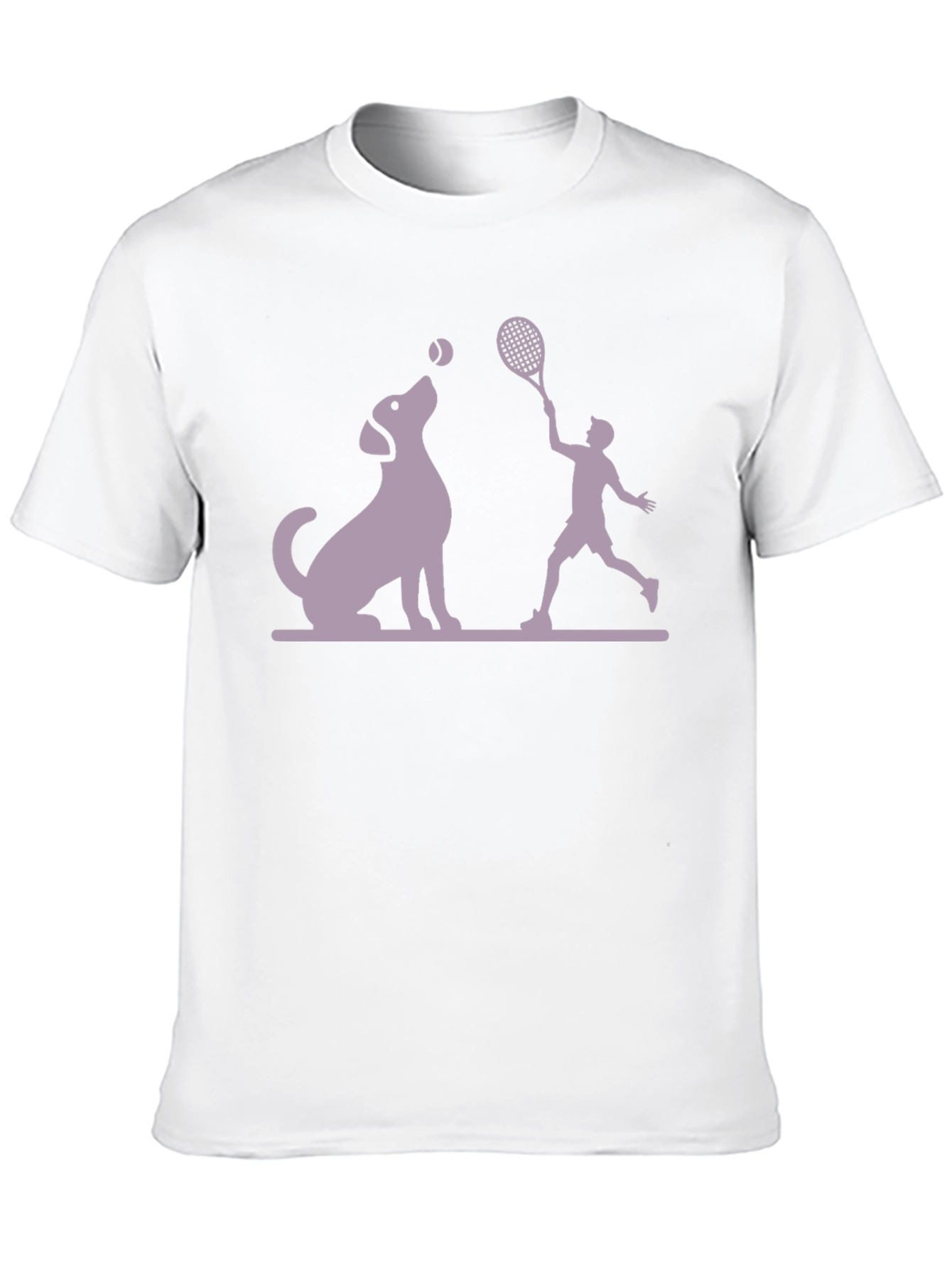 Dog & Tennis Player Graphic Tee