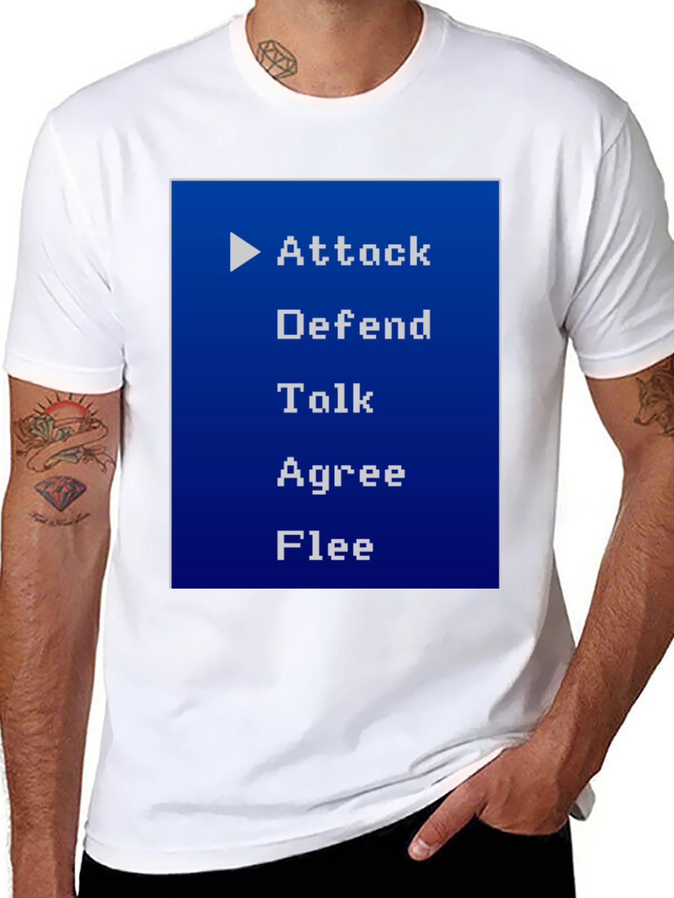 Final Fantasy Inspired RPG Menu T-Shirt