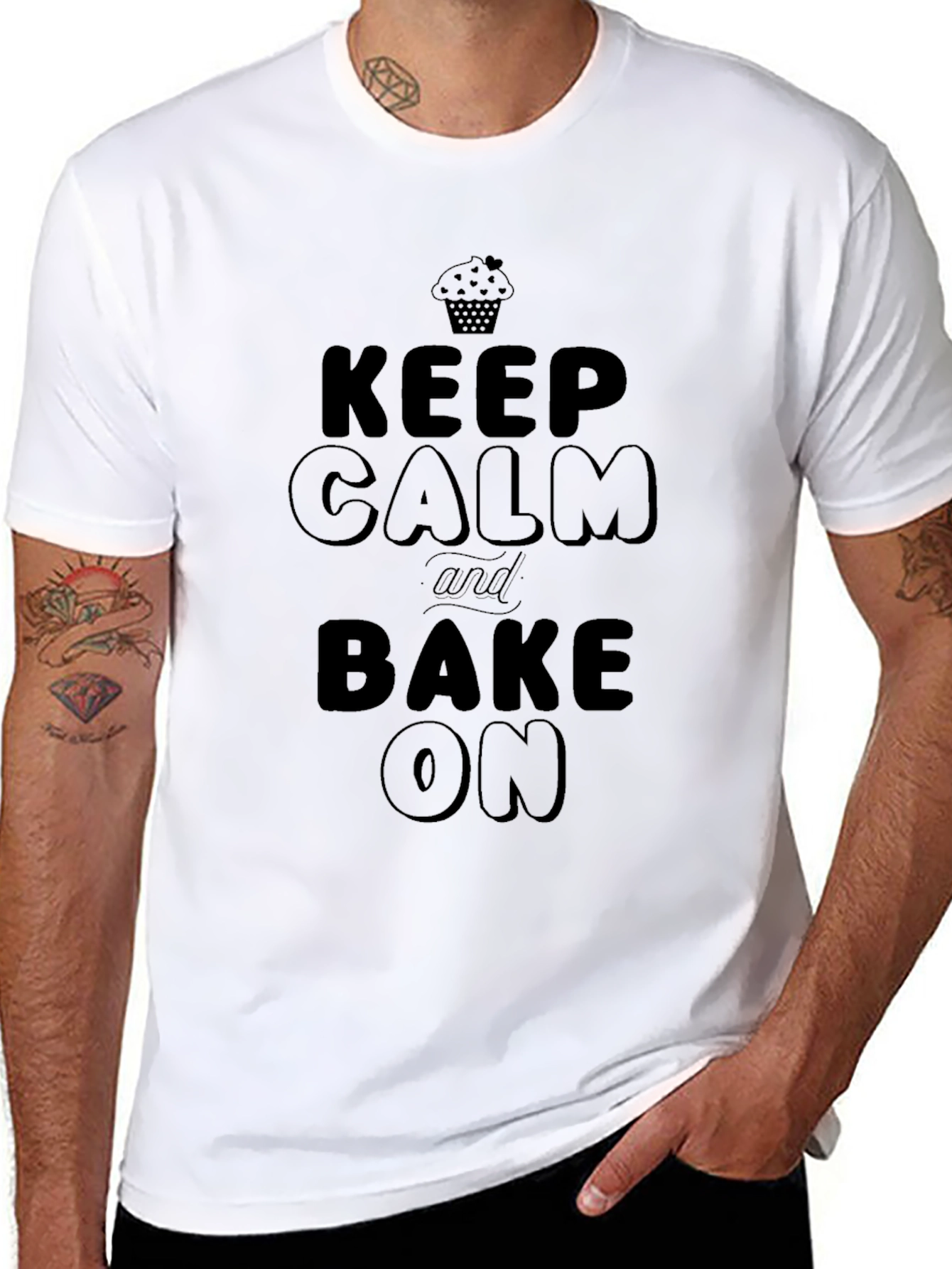 Keep Calm & Bake On Graphic Tee
