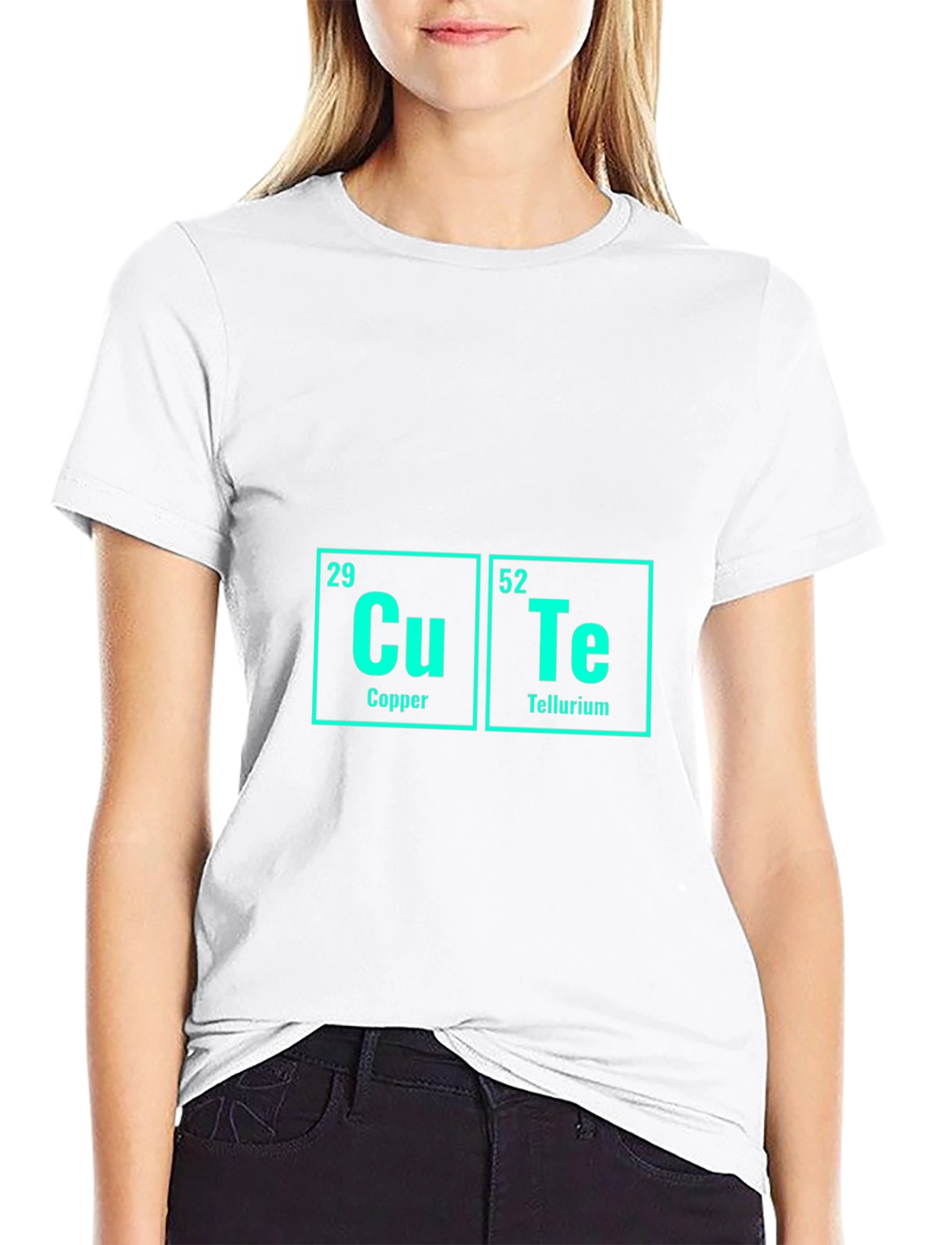 Cute Periodic Table T-Shirt - Copper & Tellurium