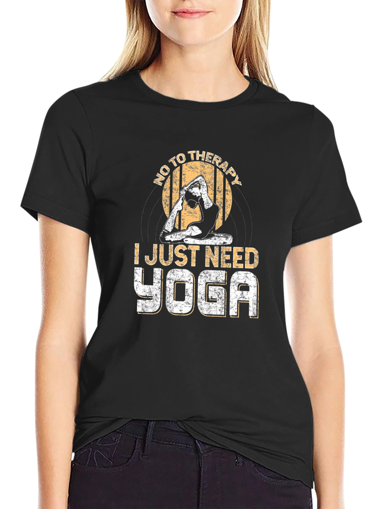 Yoga Therapy T-Shirt - No Therapy Just Yoga