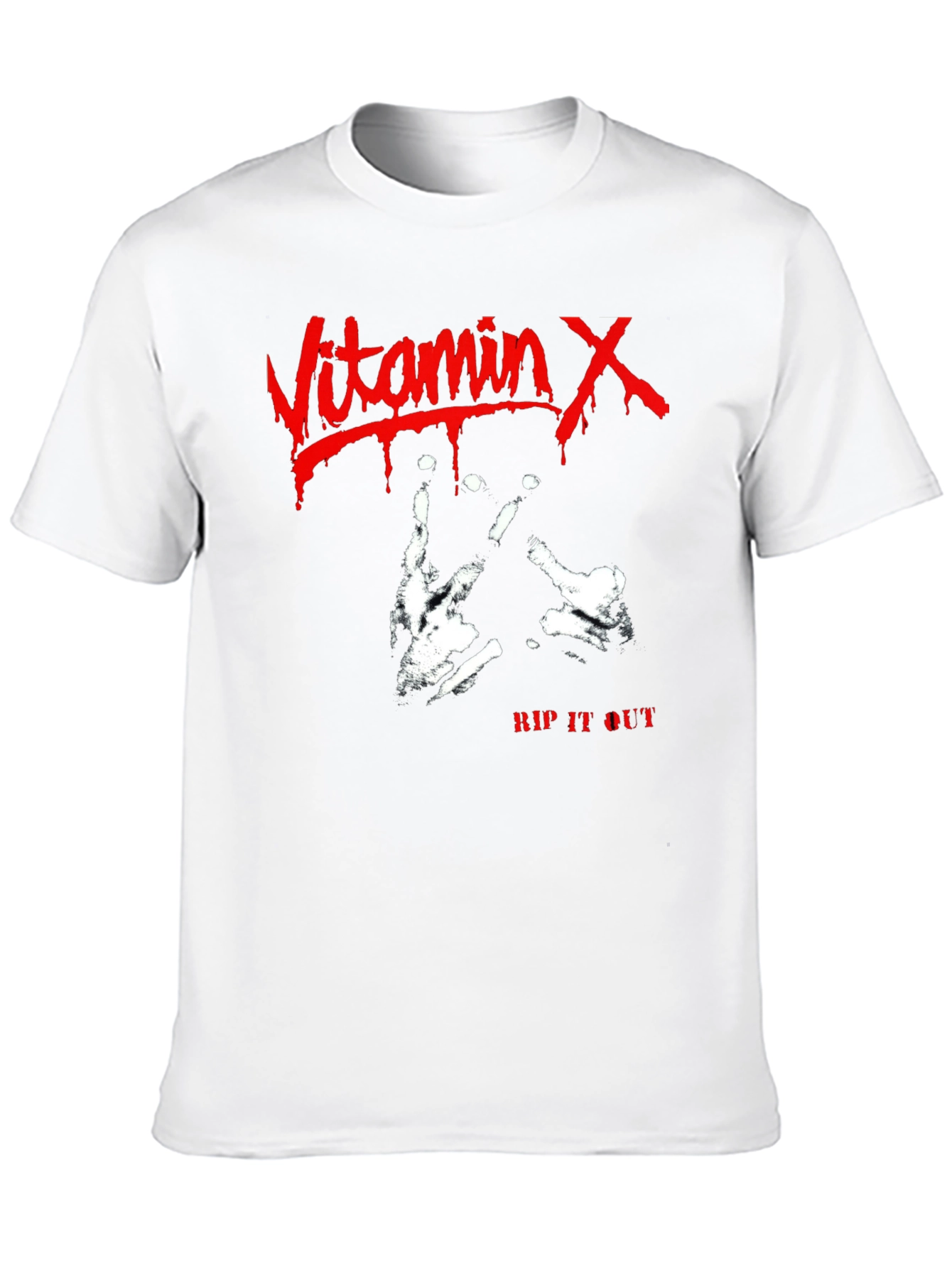 Vitamin X Rip It Out Black T-Shirt