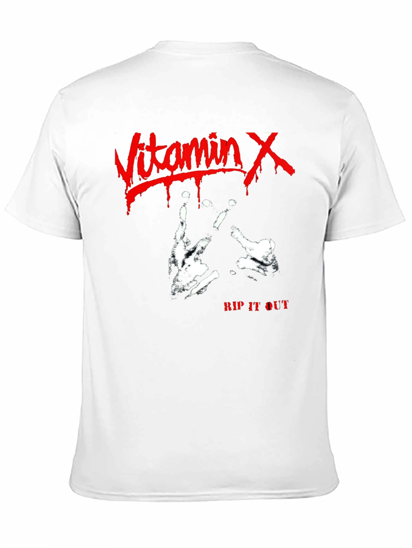 Vitamin X Rip It Out Black T-Shirt