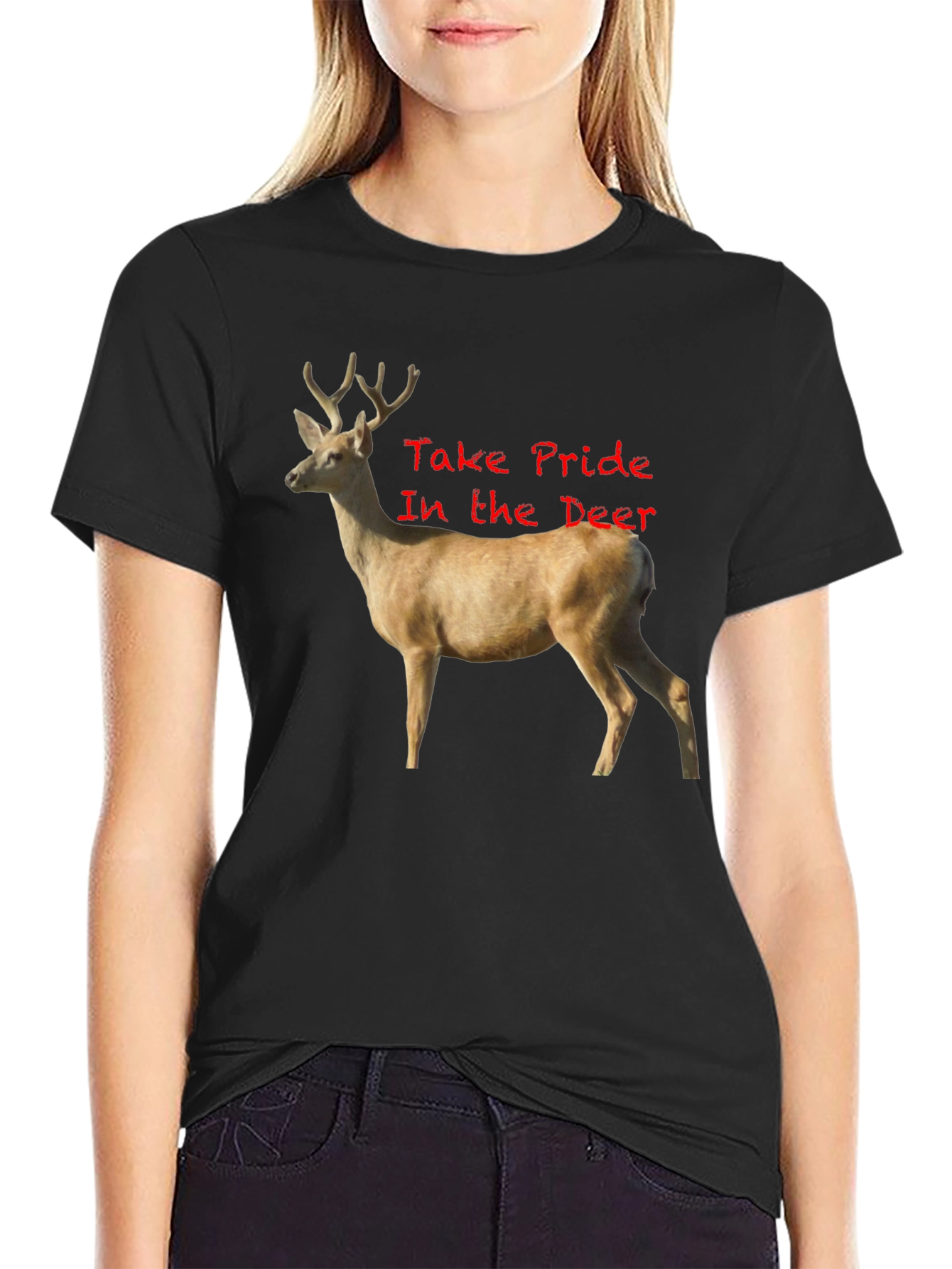 Deer Pride Black T-Shirt