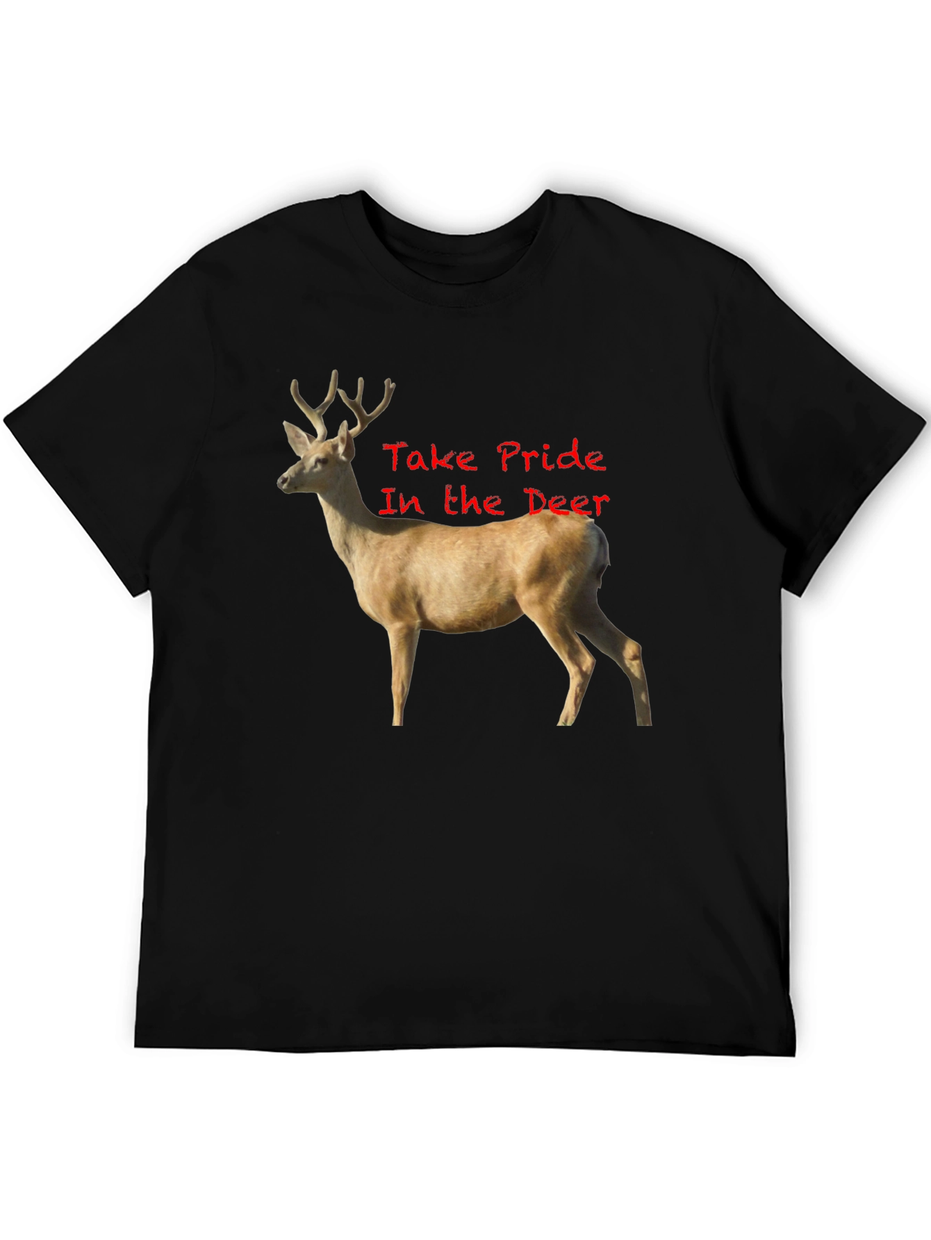 Deer Pride Black T-Shirt