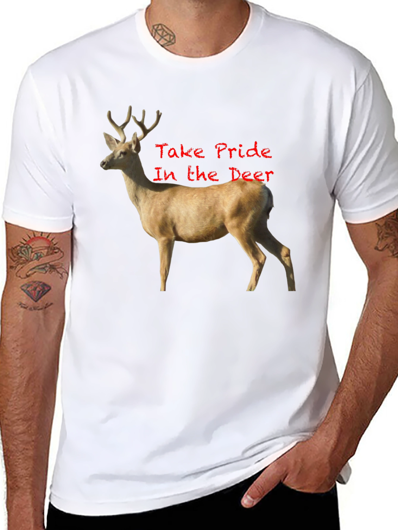Deer Pride Black T-Shirt