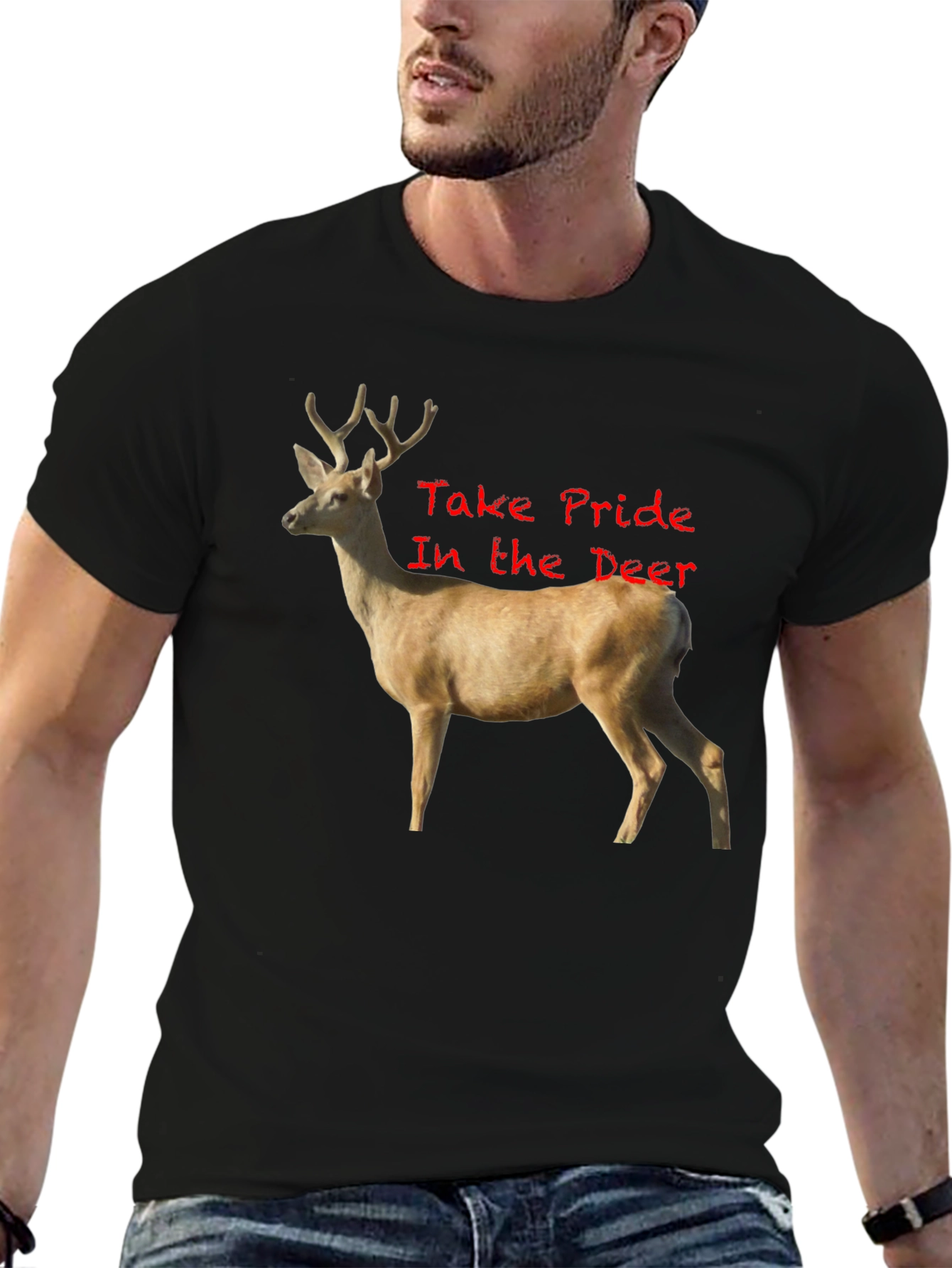 Deer Pride Black T-Shirt