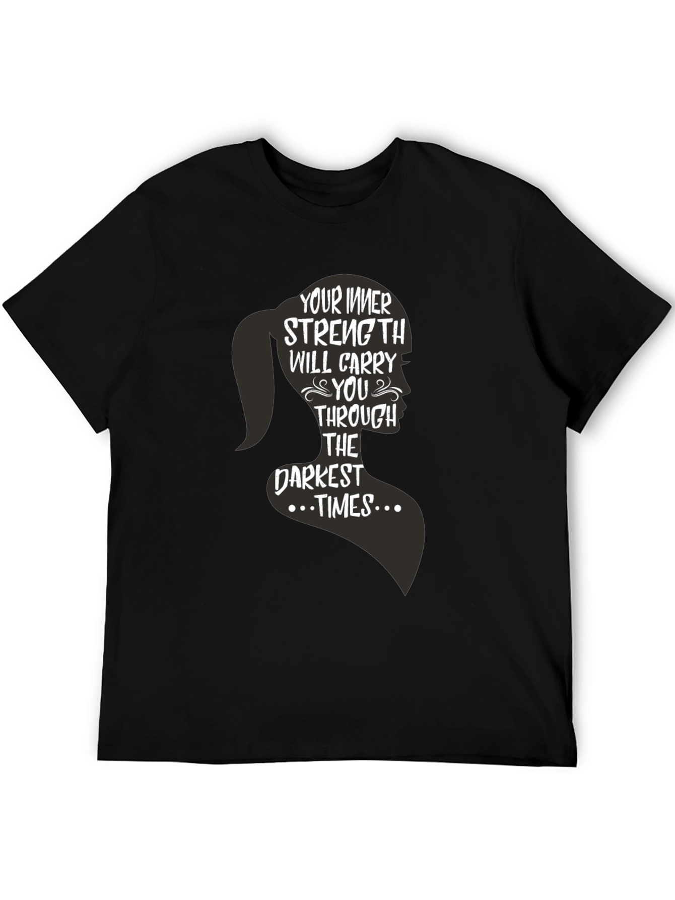Inner Strength Womens Silhouette Graphic T-Shirt