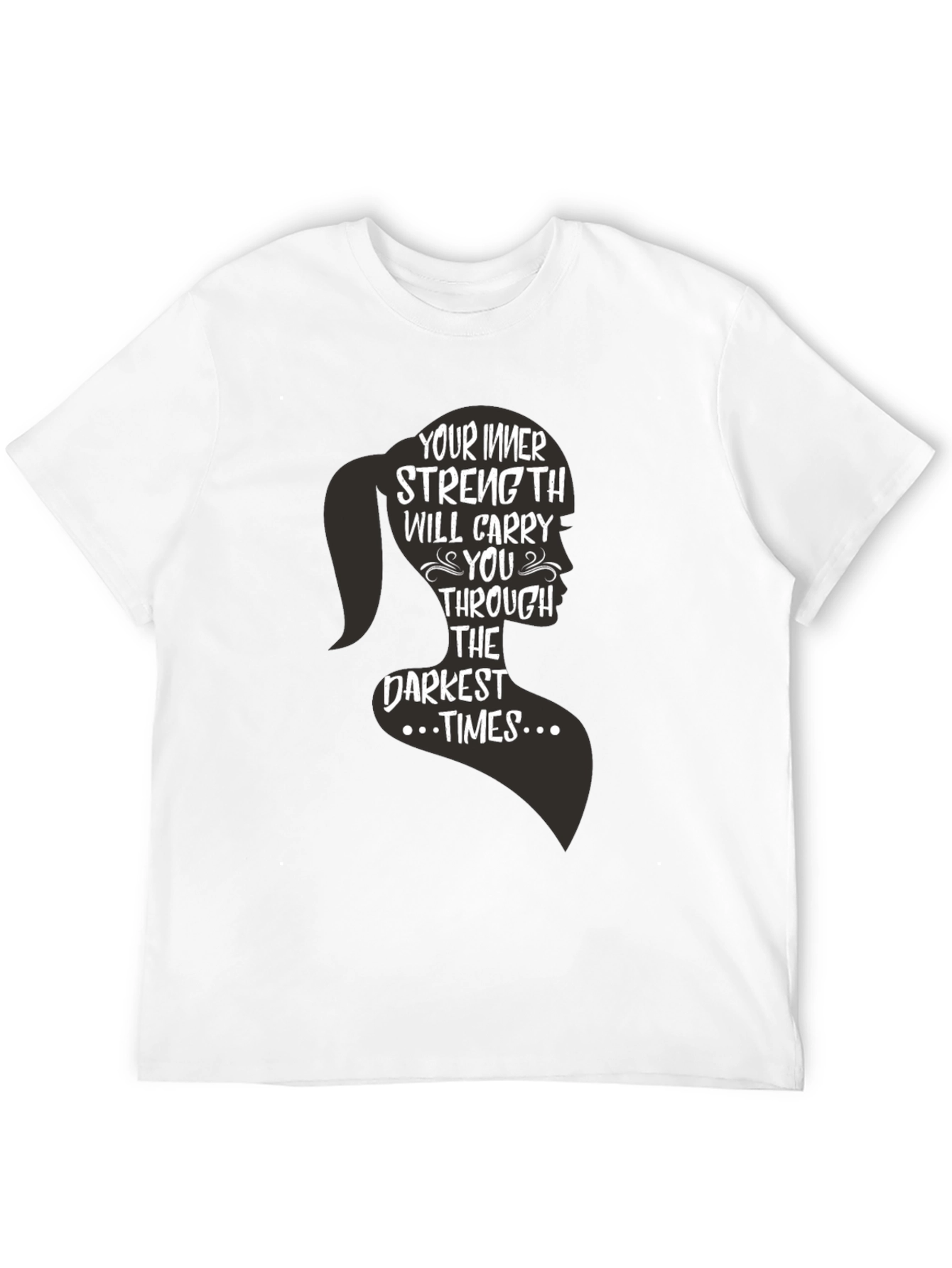 Inner Strength Womens Silhouette Graphic T-Shirt