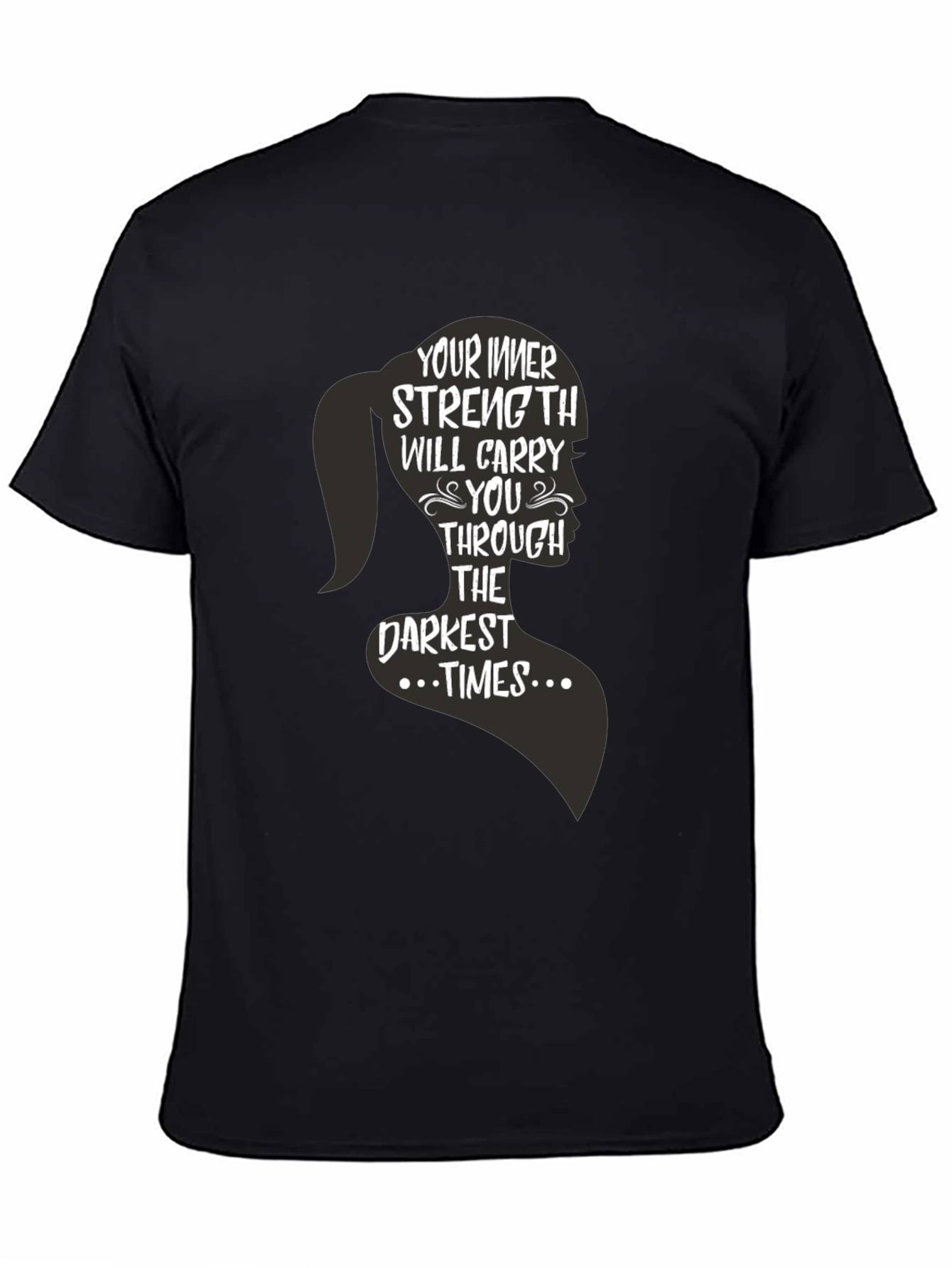 Inner Strength Womens Silhouette Graphic T-Shirt