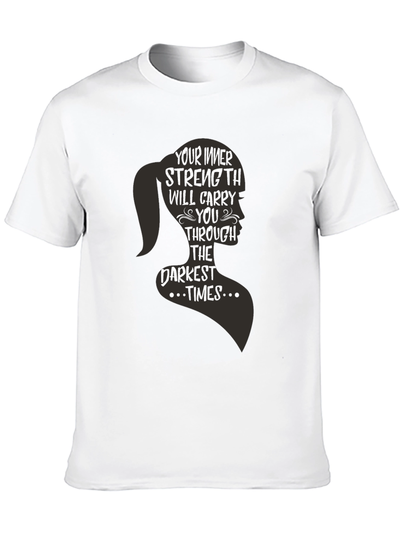 Inner Strength Womens Silhouette Graphic T-Shirt