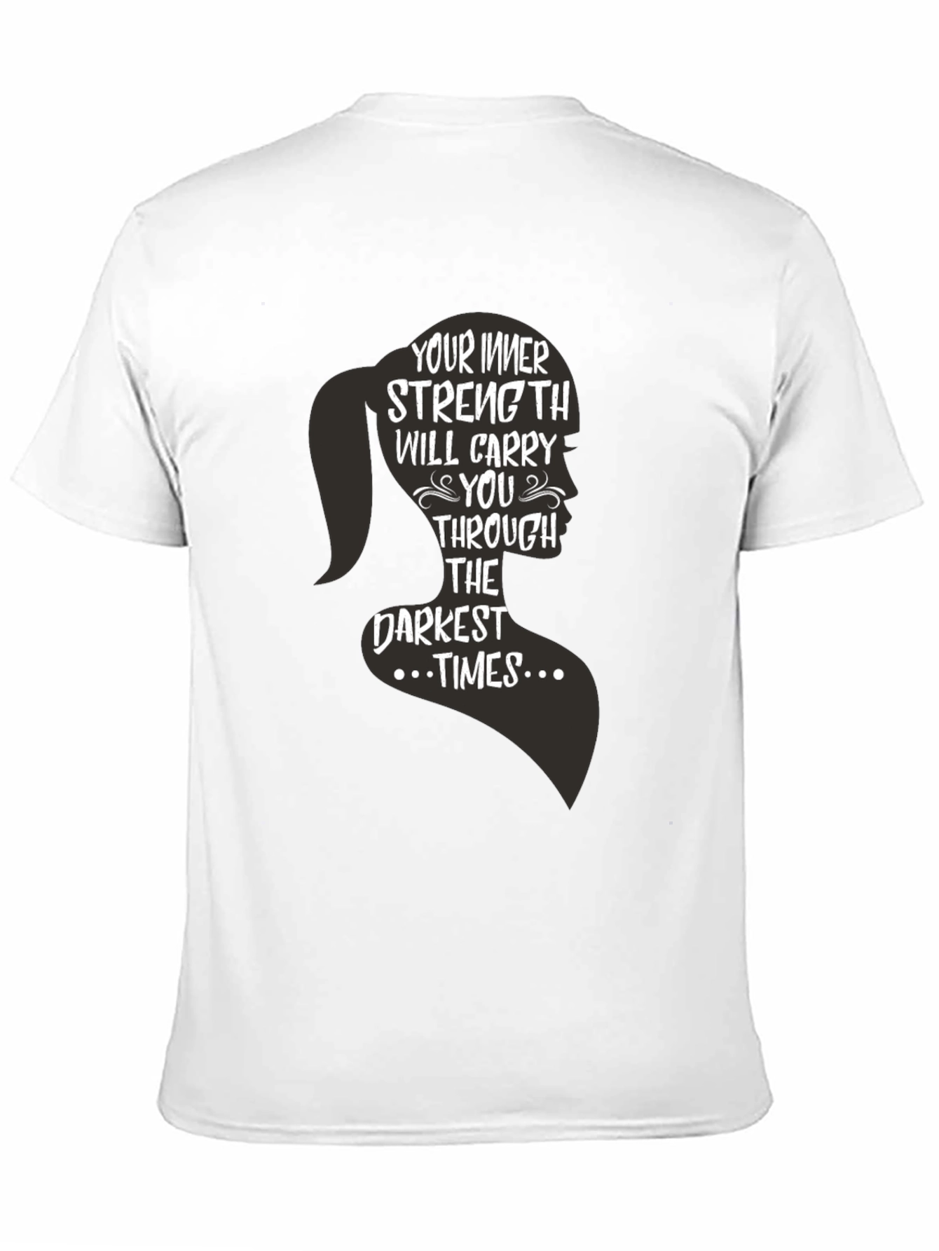 Inner Strength Womens Silhouette Graphic T-Shirt