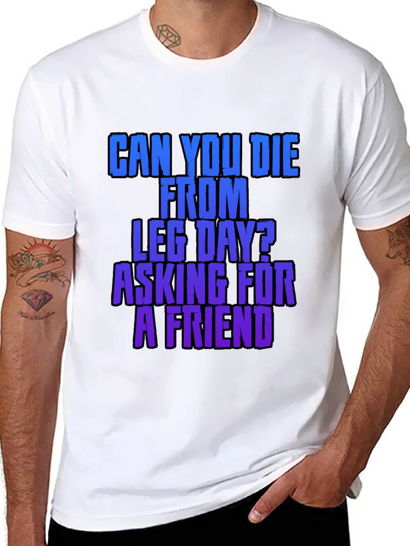Leg Day? Asking for a Friend Black T-Shirt