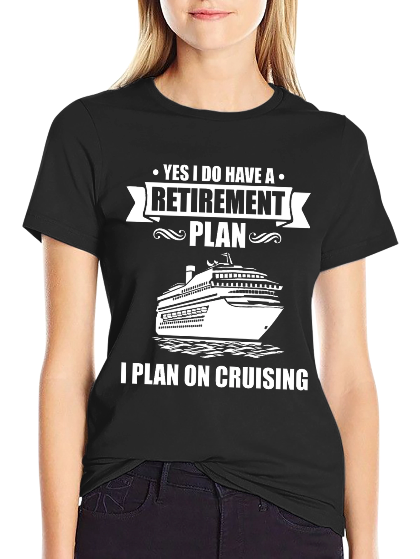 Retirement Cruise Plan Graphic Tee Shirt