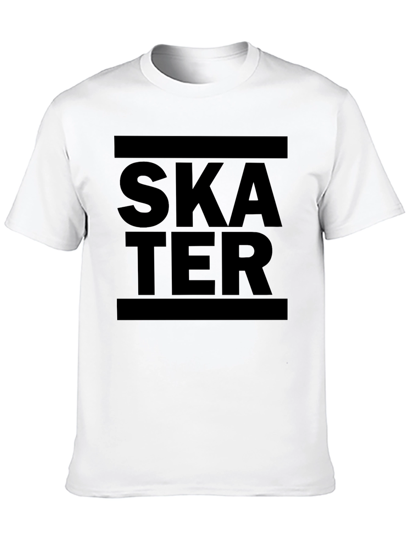 Skater Graphic Print Black T-Shirt