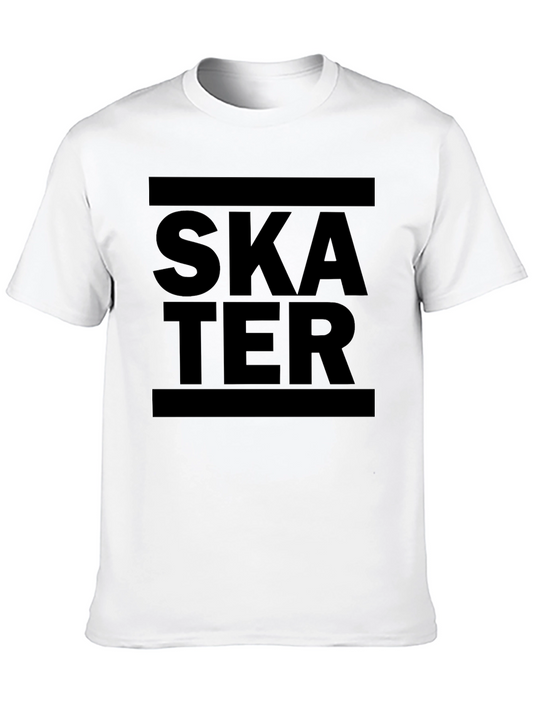 Skater Graphic Print Black T-Shirt