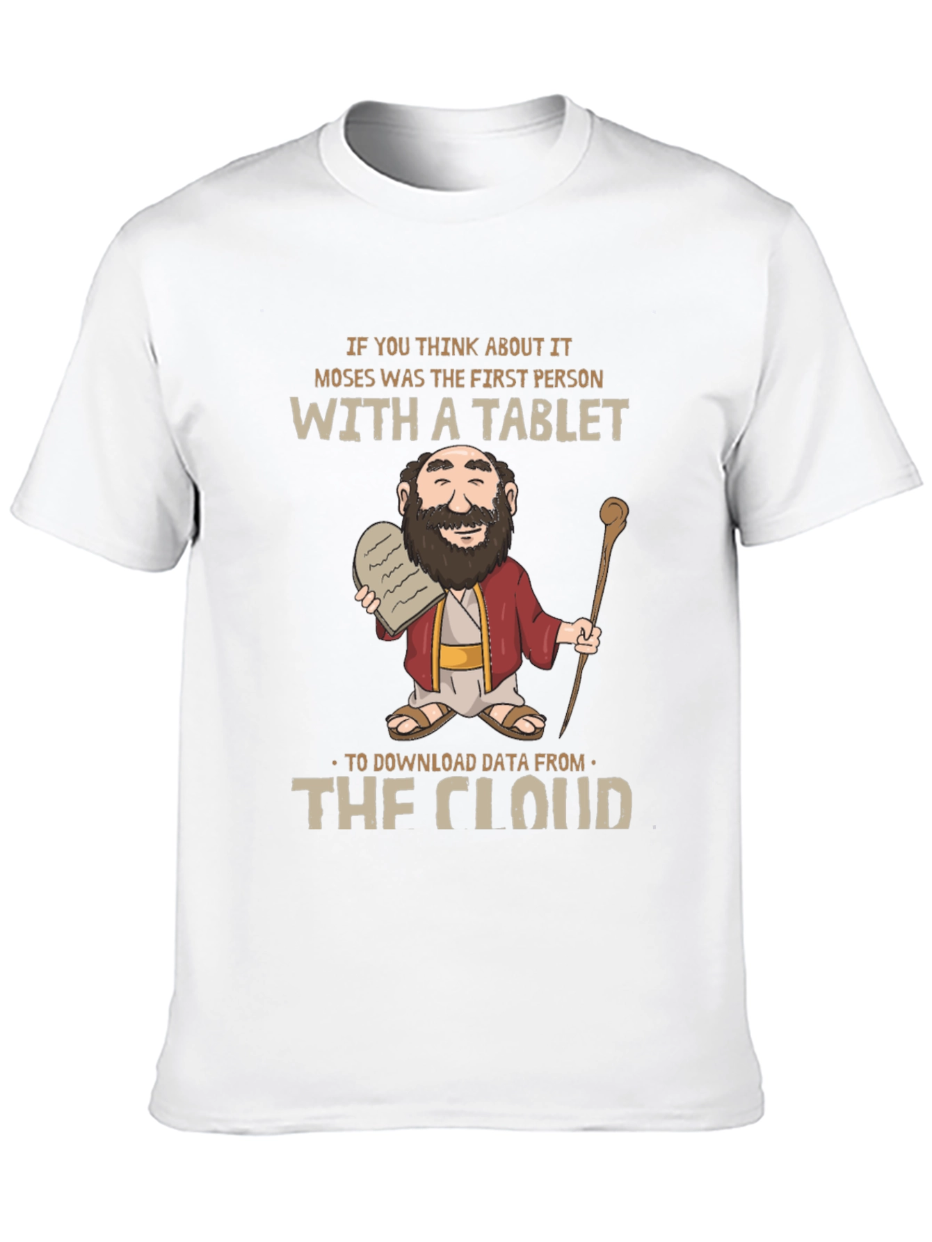 Moses Tablet T-Shirt - Funny Religious Graphic Tee