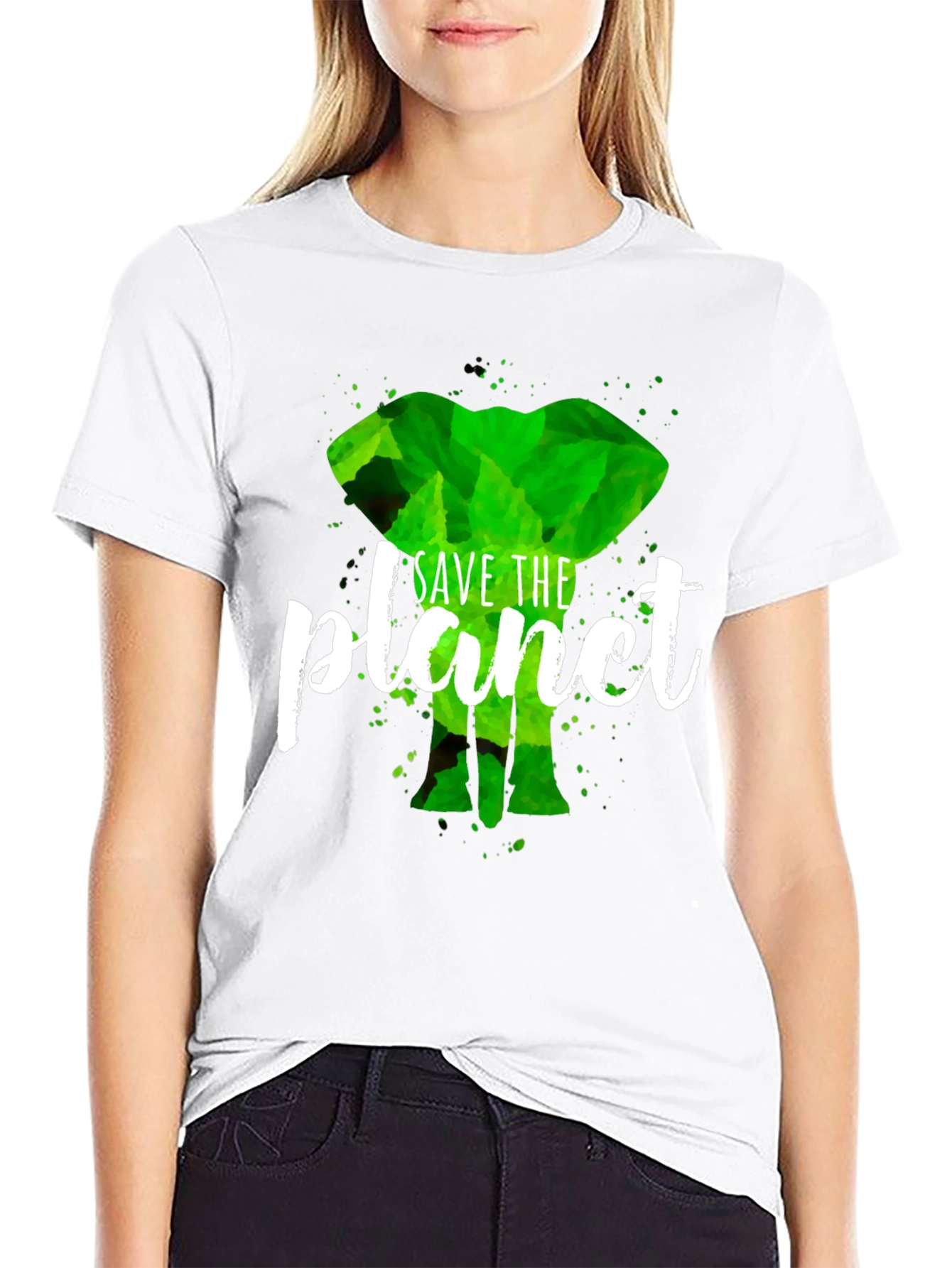 Save the Planet Elephant Tee