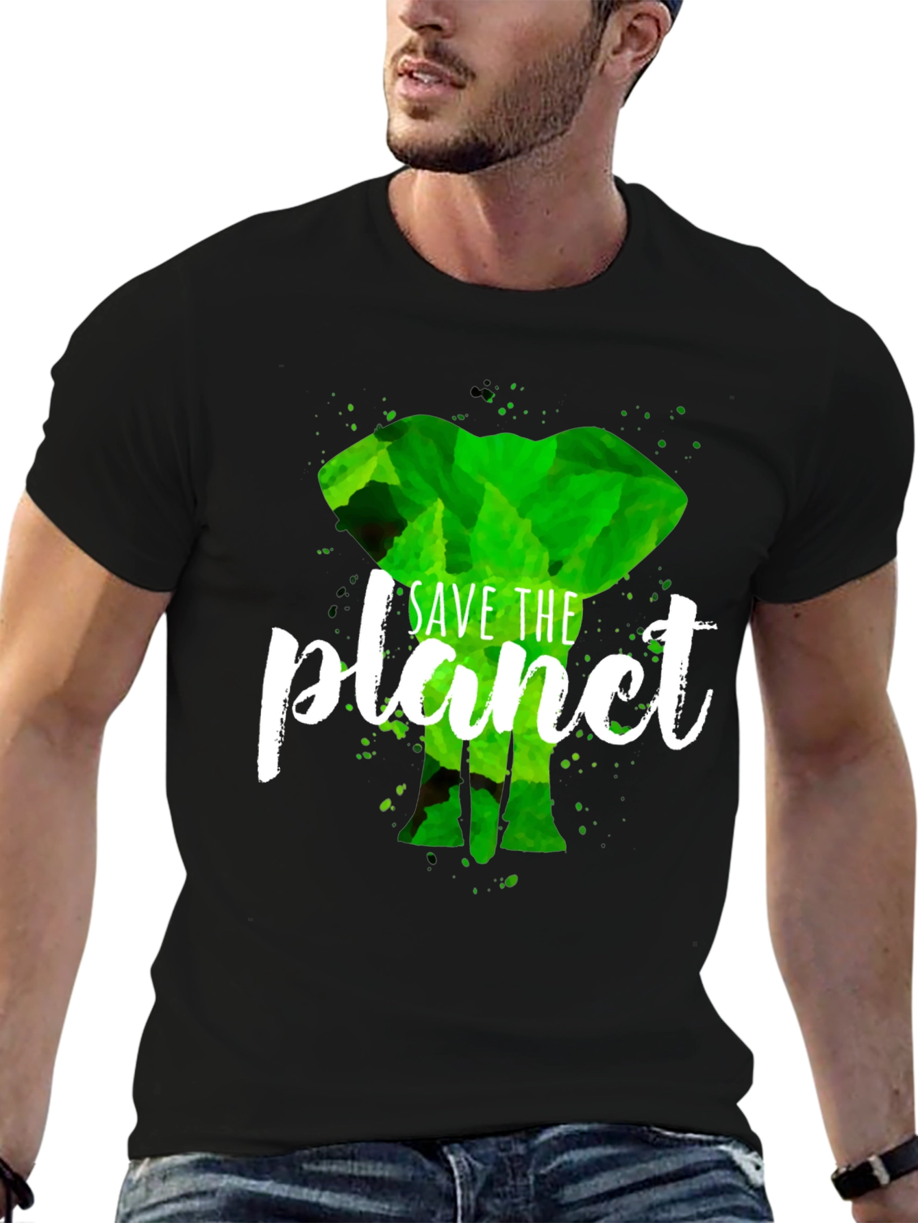 Save the Planet Elephant Tee
