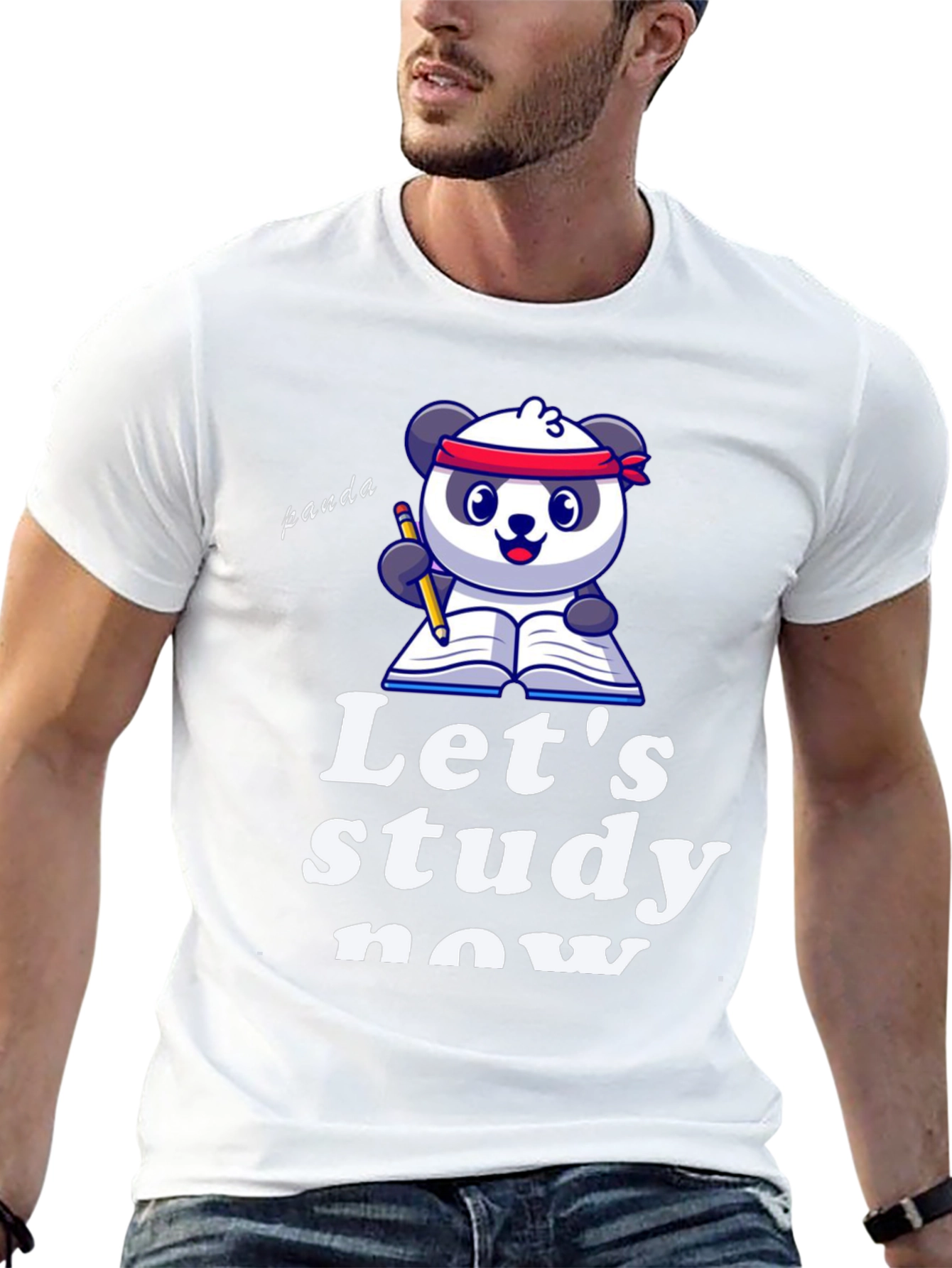 Study Panda Black T-Shirt