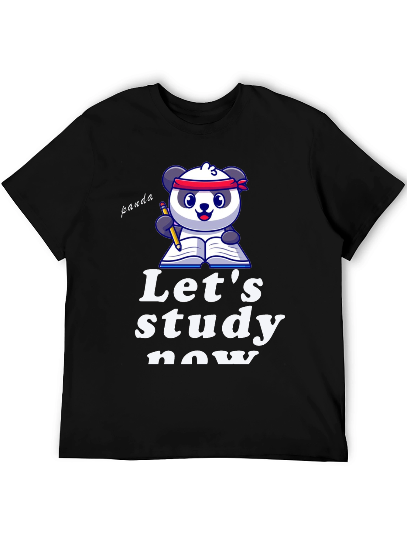 Study Panda Black T-Shirt