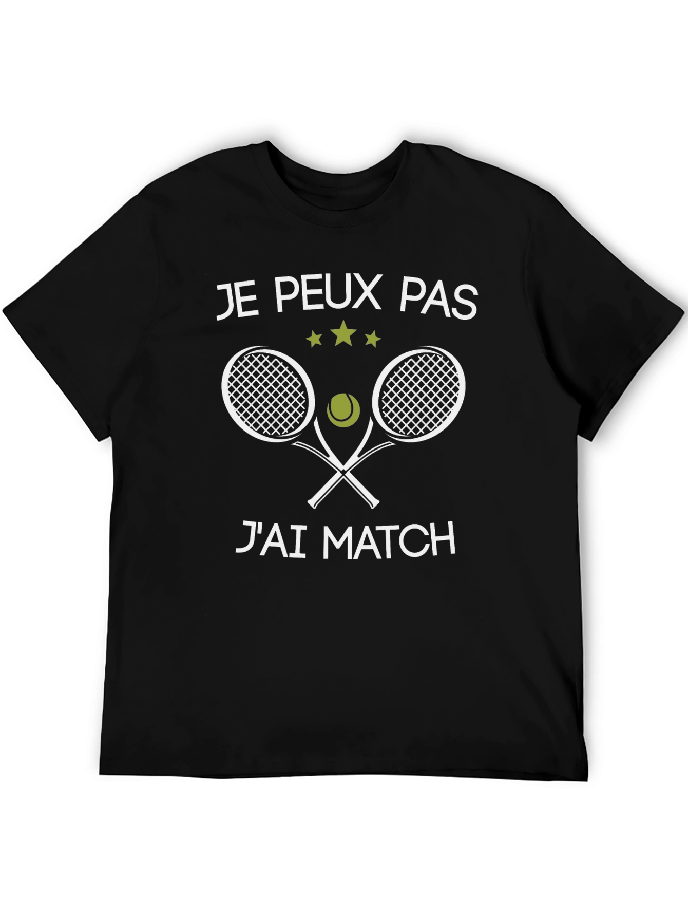Funny Tennis T-Shirt - Je peux pas jai match