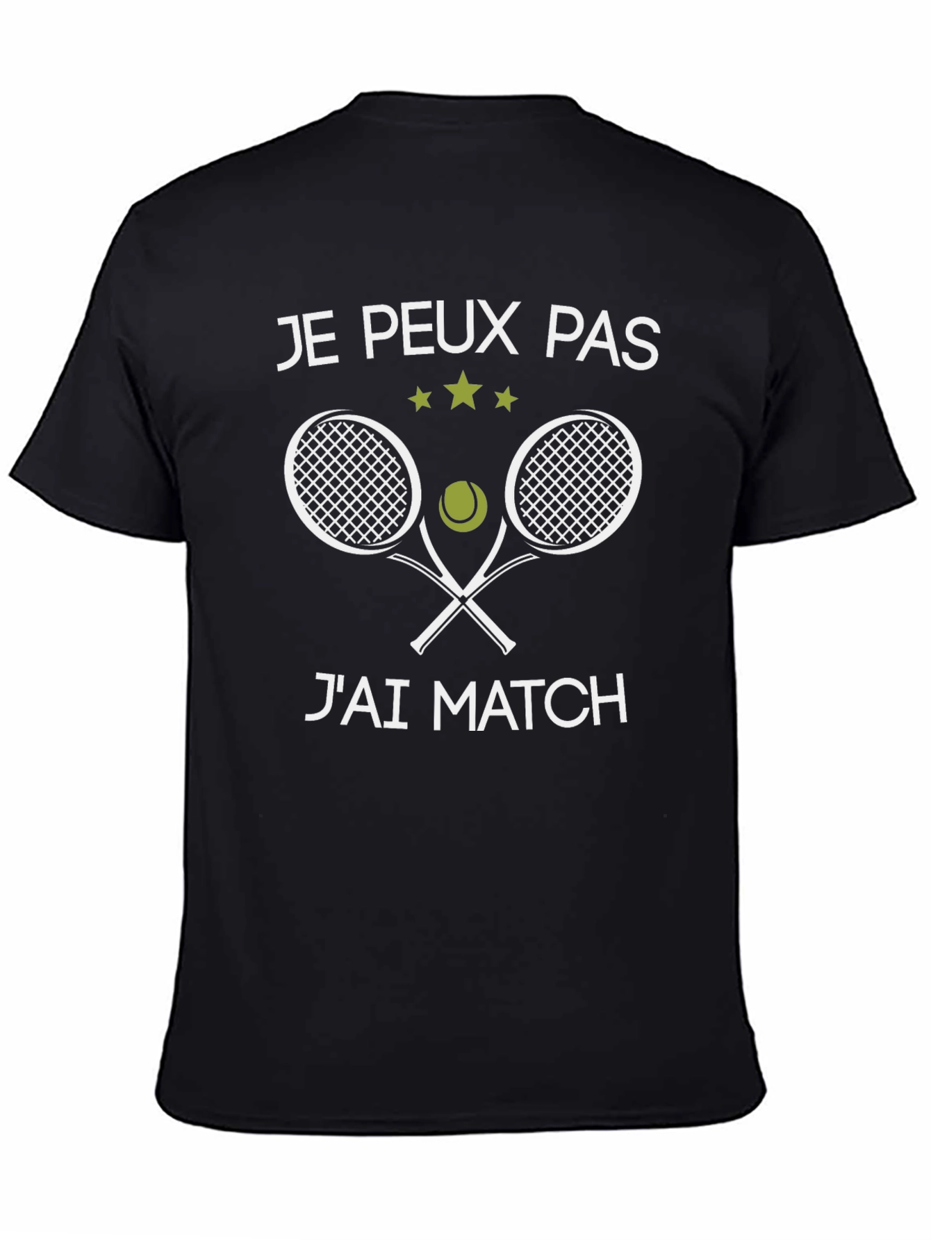 Funny Tennis T-Shirt - Je peux pas jai match
