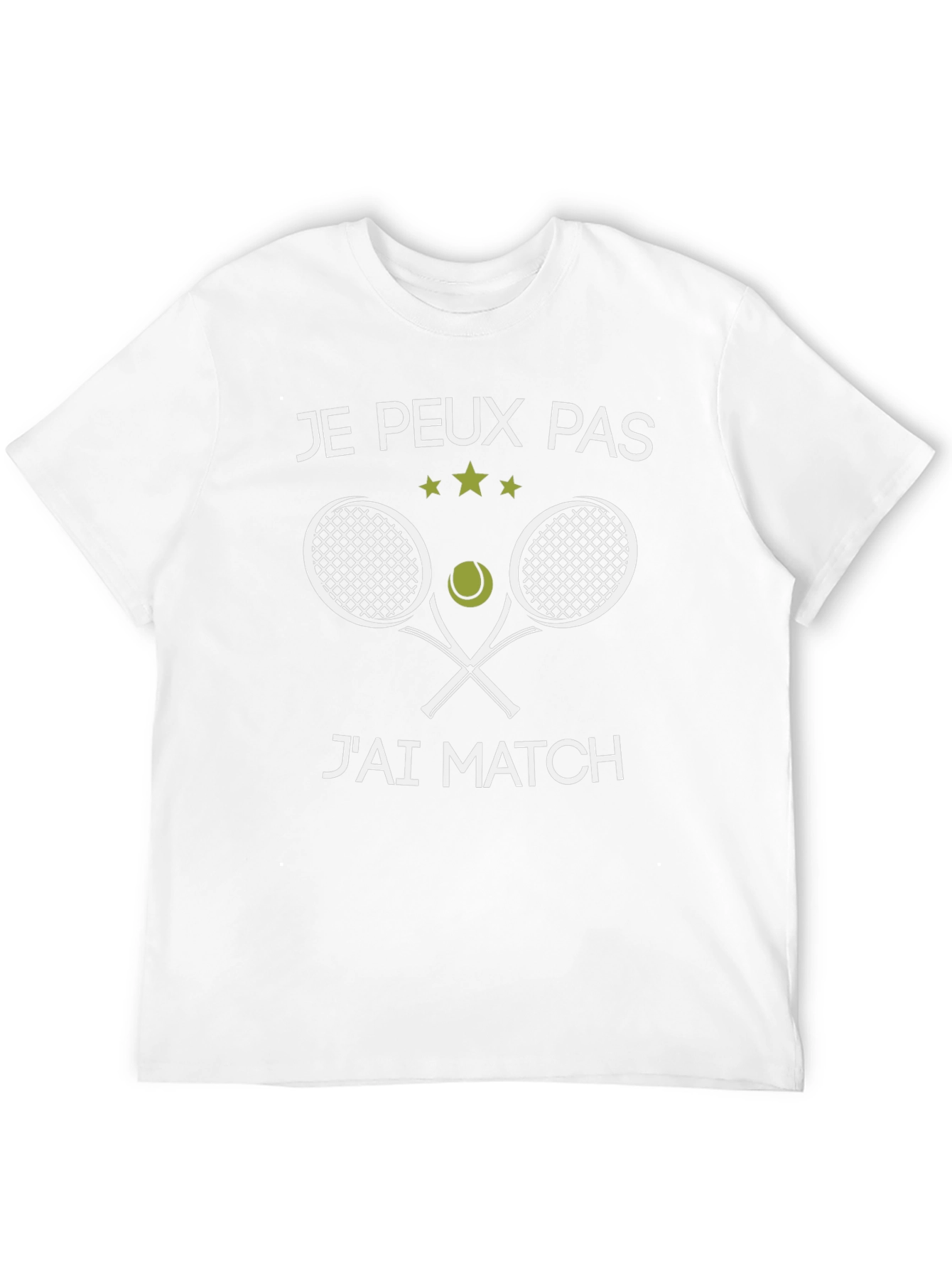 Funny Tennis T-Shirt - Je peux pas jai match