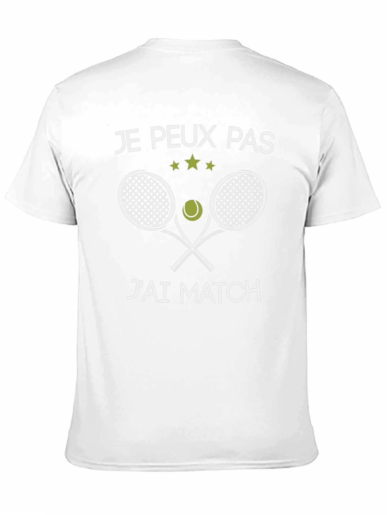 Funny Tennis T-Shirt - Je peux pas jai match