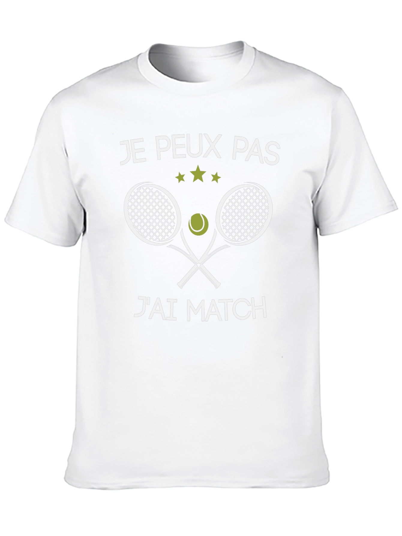 Funny Tennis T-Shirt - Je peux pas jai match