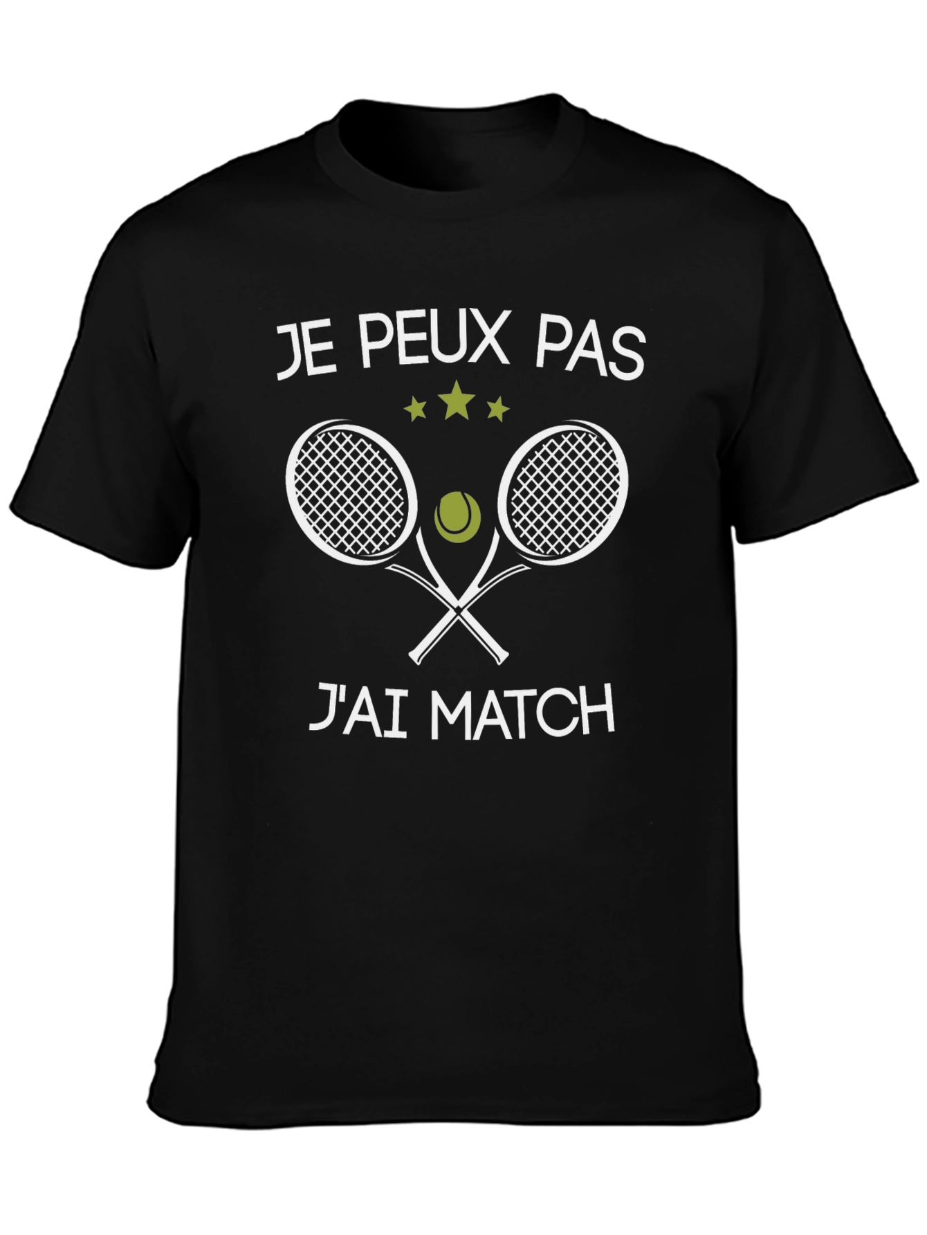 Funny Tennis T-Shirt - Je peux pas jai match