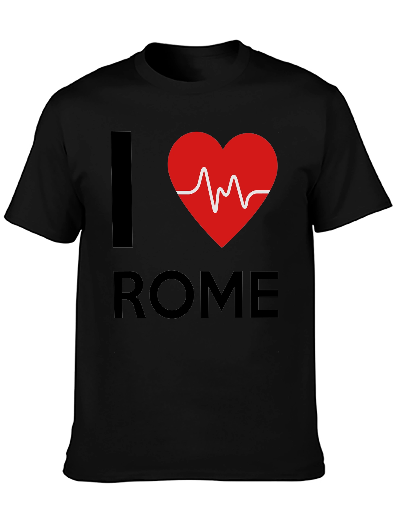 I Heart Rome Graphic Tee - Black