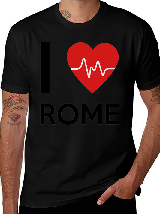 I Heart Rome Graphic Tee - Black