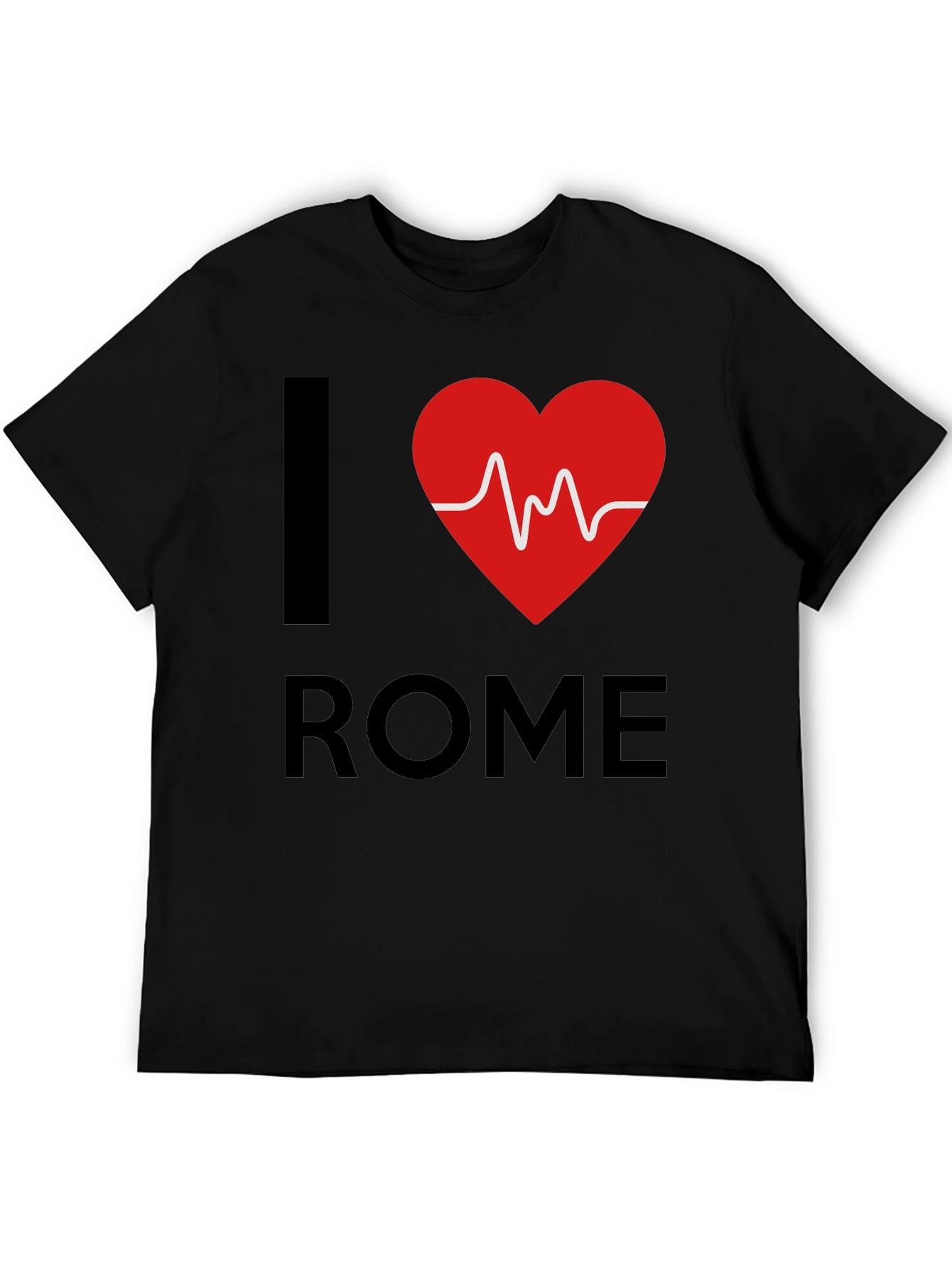 I Heart Rome Graphic Tee - Black