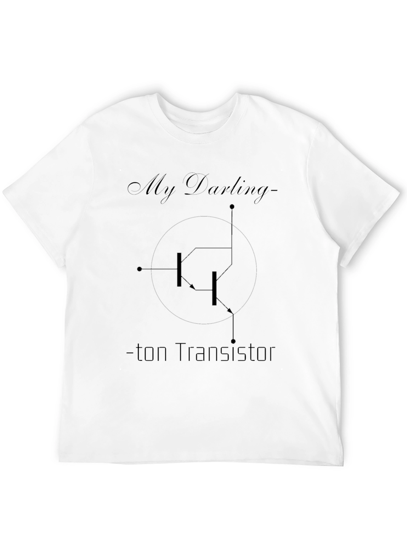 My Darling Transistor Black Graphic Tee