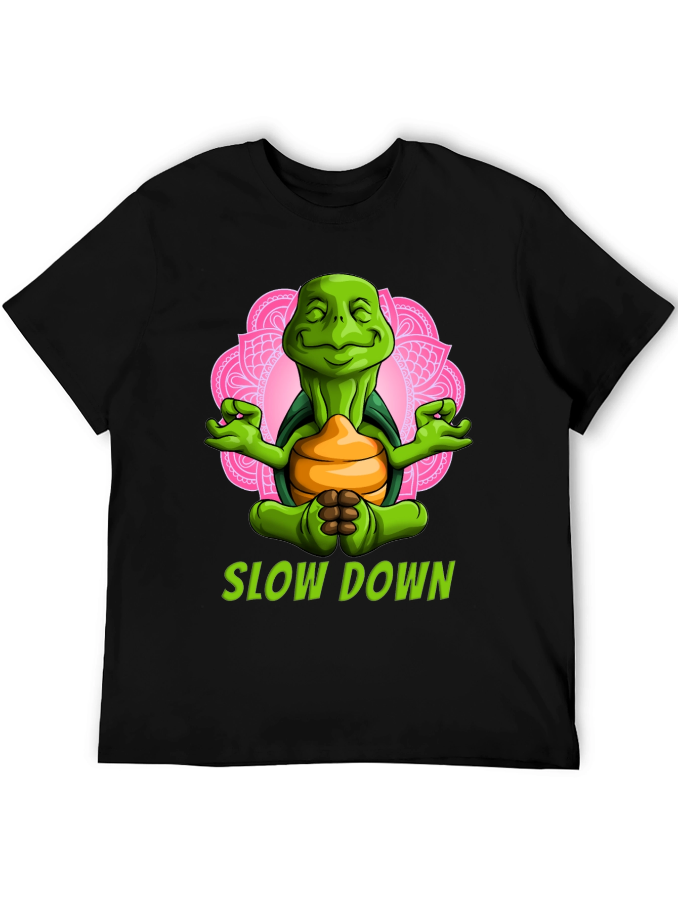 Meditating Turtle T-Shirt - Slow Down