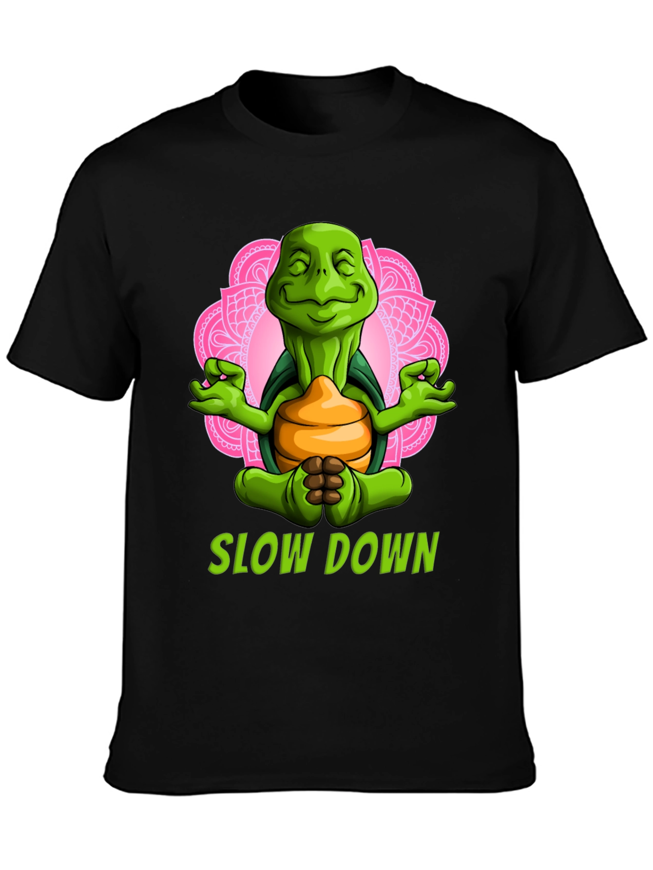 Meditating Turtle T-Shirt - Slow Down