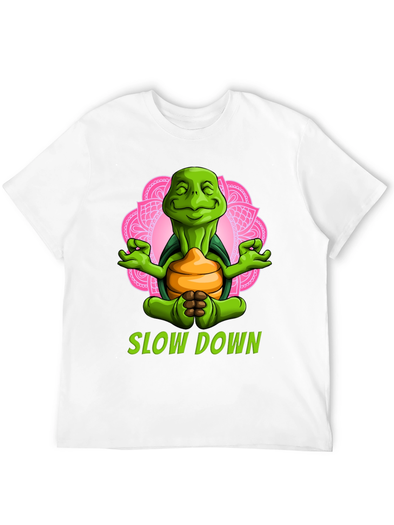 Meditating Turtle T-Shirt - Slow Down