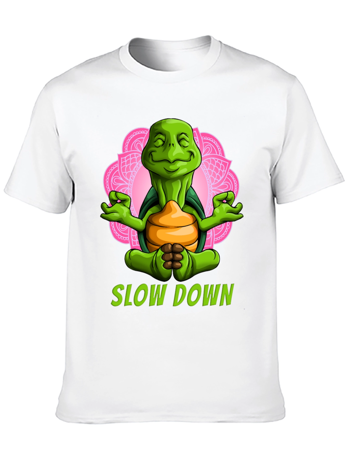 Meditating Turtle T-Shirt - Slow Down