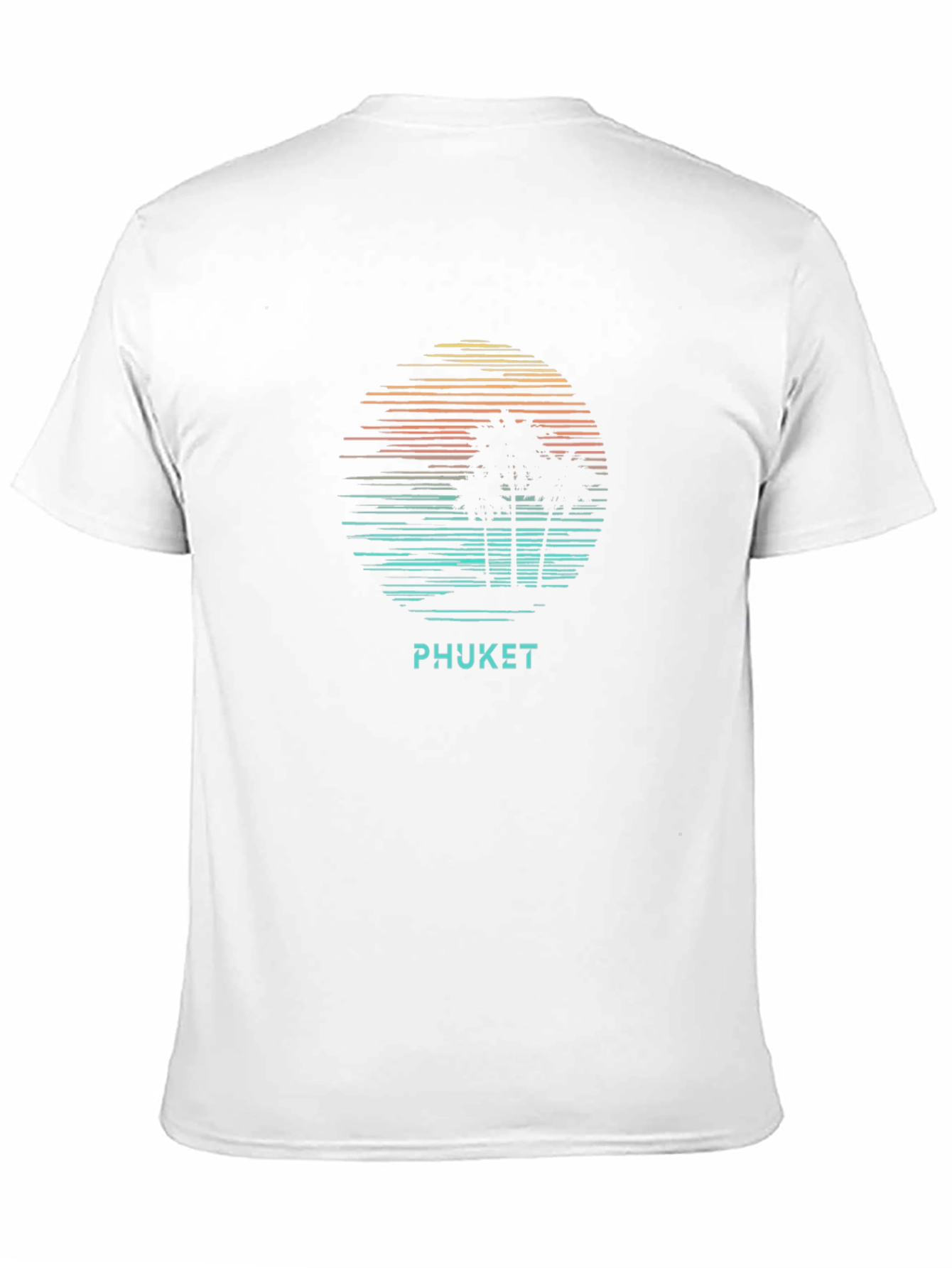 Phuket Graphic T-Shirt - Island Palm Tree Sunset Tee