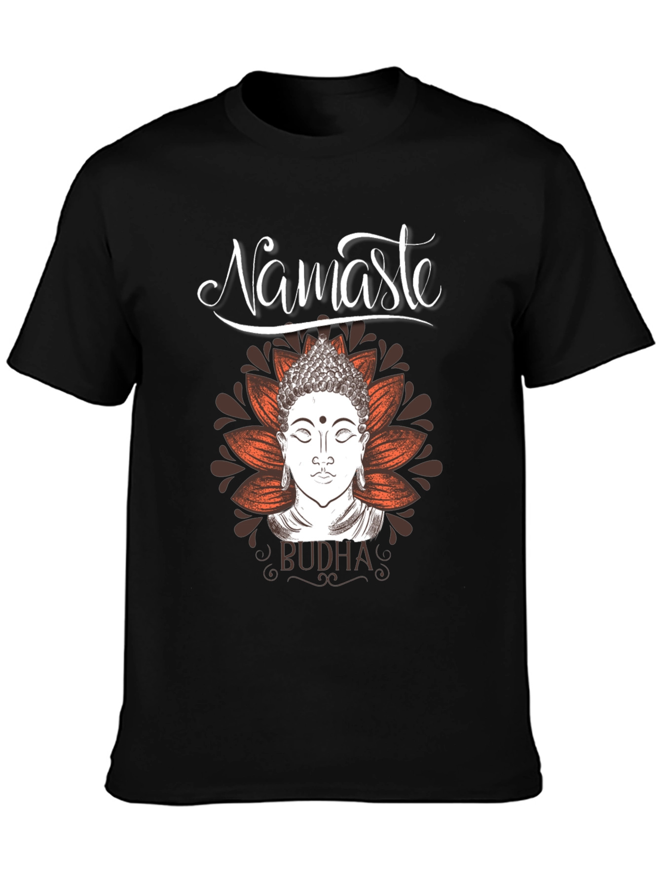 Namaste Buddha Graphic Tee - Meditative Comfort